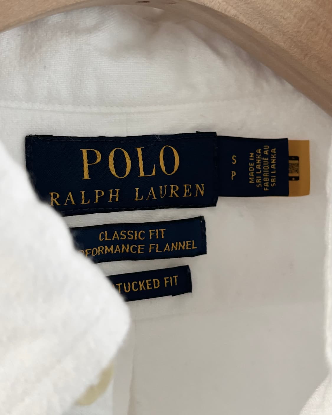 Polo 폴로 랄프로렌 QR 신형 화이트 옥스포드셔츠 상품이미지3