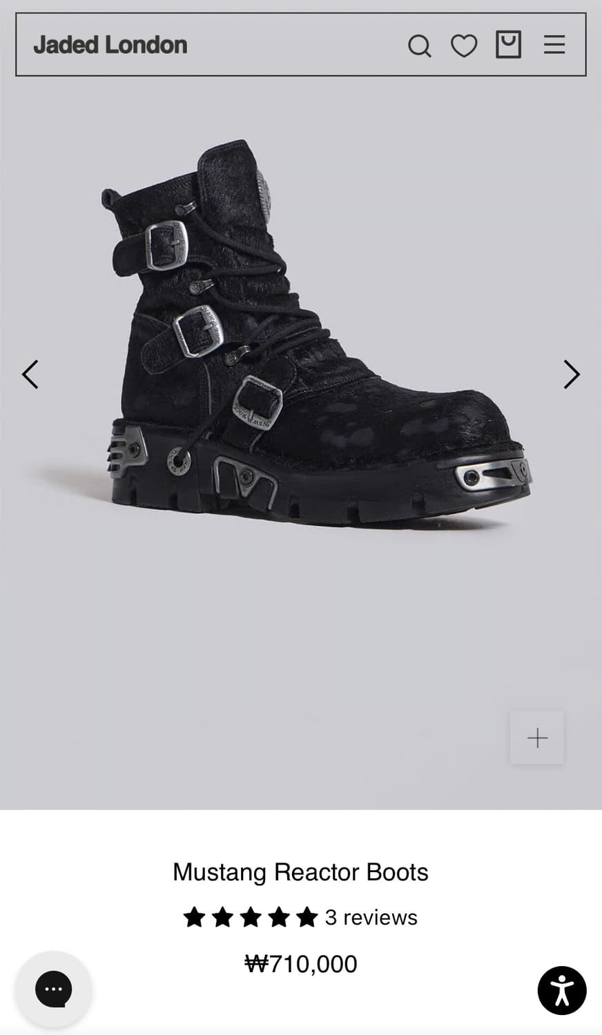 (UK8)뉴락 제이디드 런던 머스탱 리액터 부츠 상품이미지2