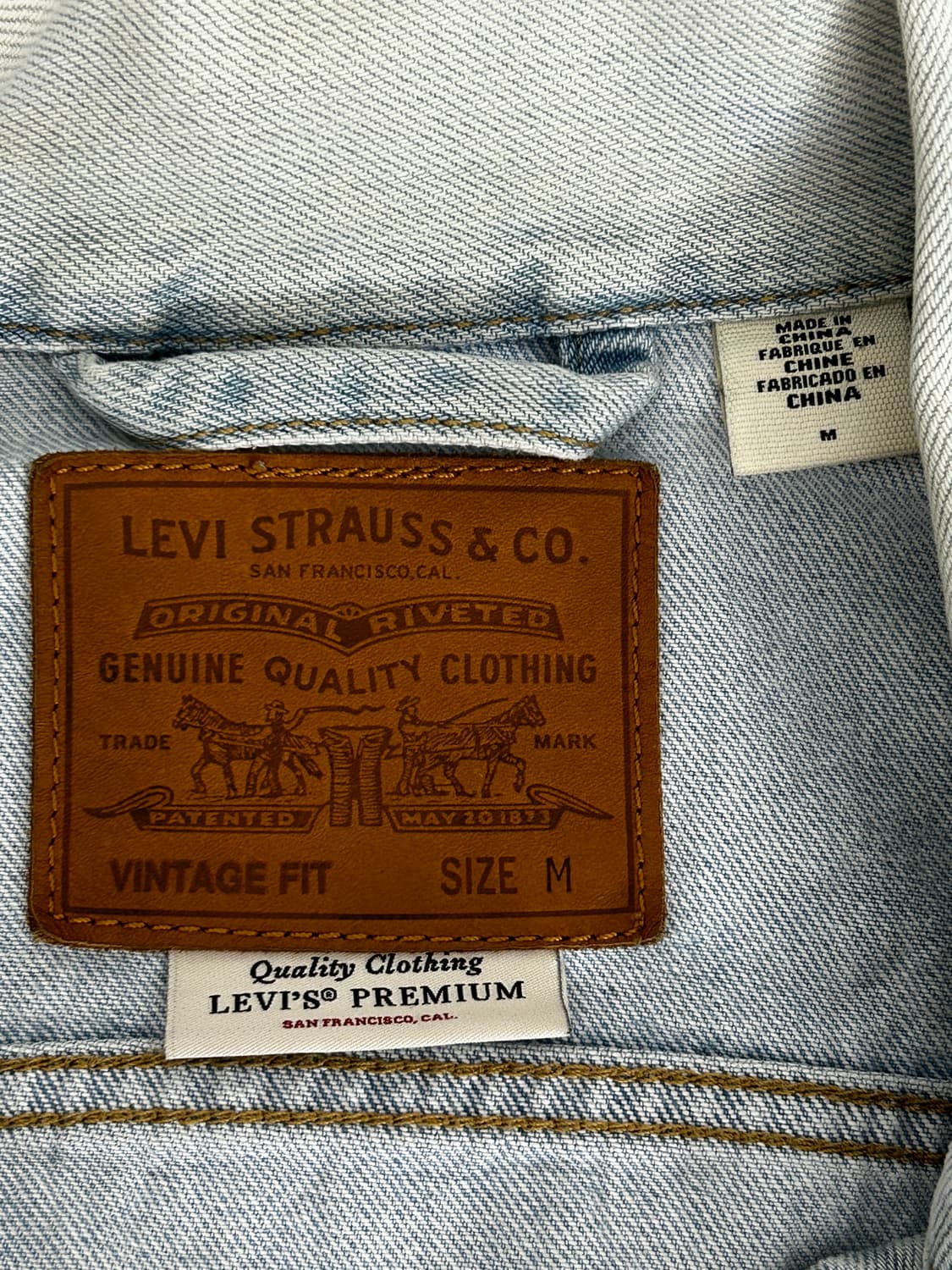 리바이스 Levis 프리미엄 연청 데님자켓 청자켓 M 95 상품이미지8