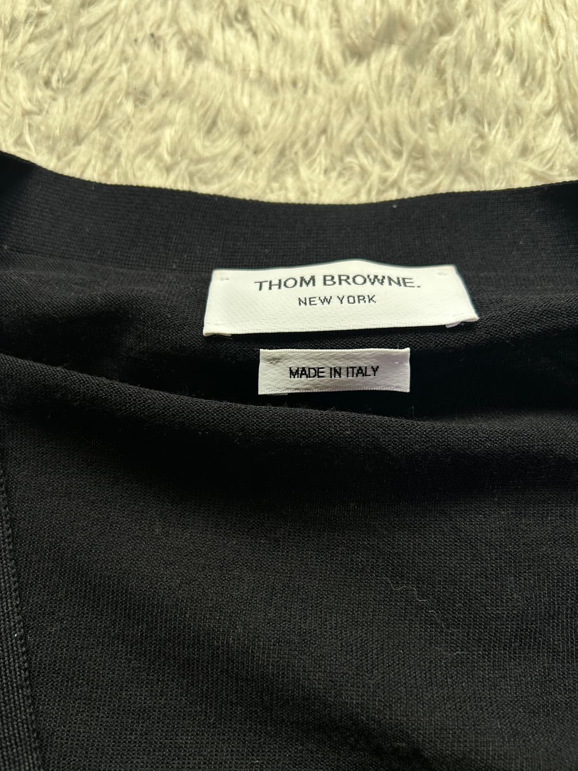 [5size] 톰브라운 메리노울 가디건 블랙 상품이미지2