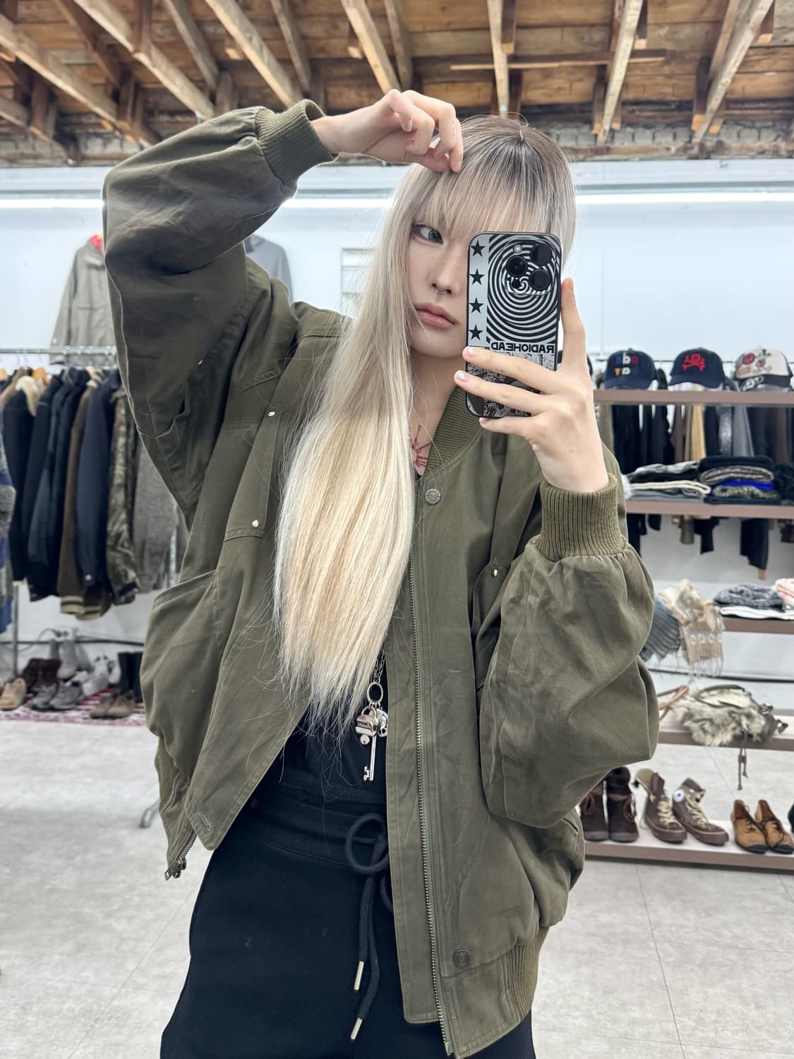 Eproove 스터드 블루종 자켓 상품이미지8