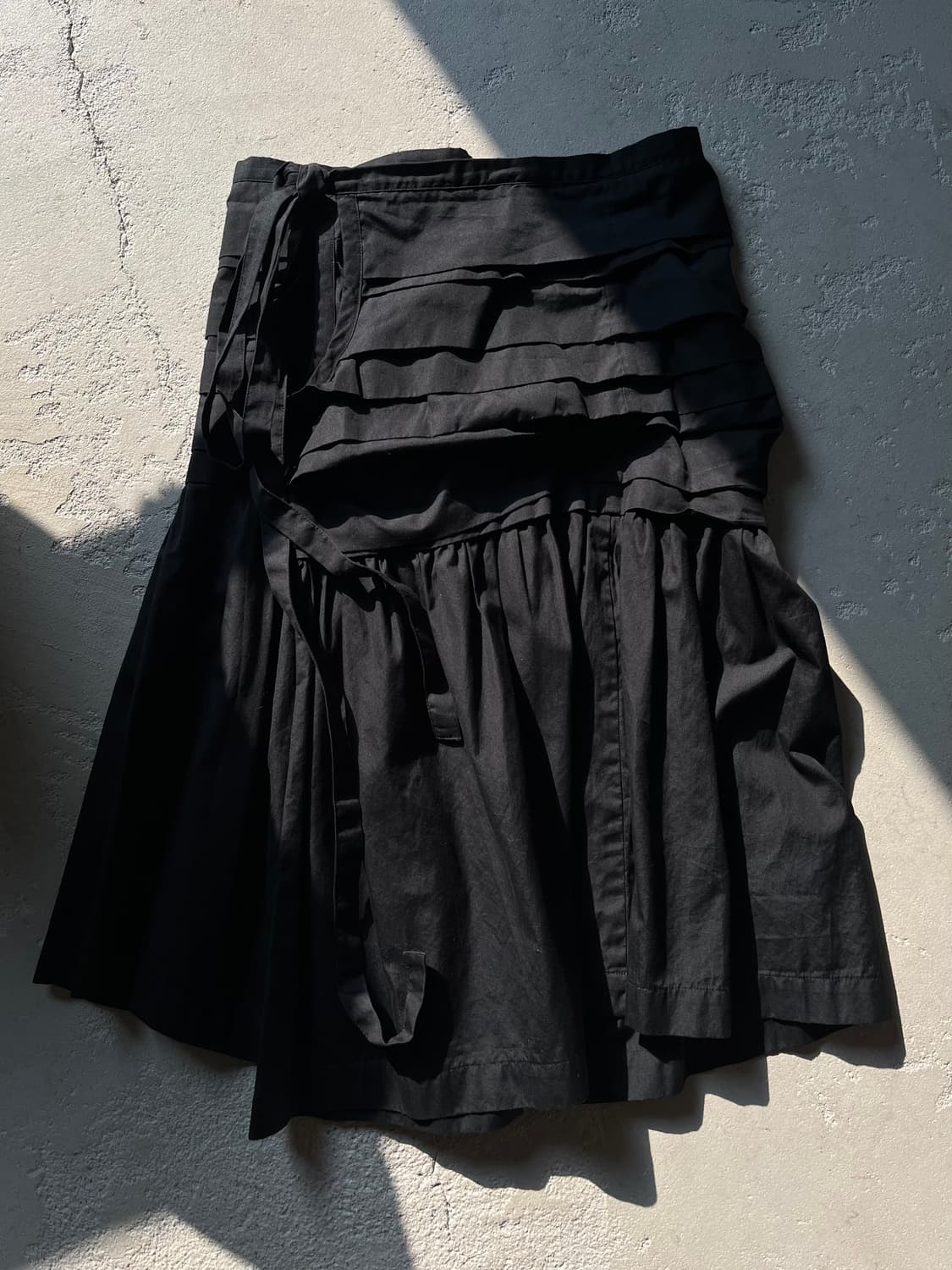 black wrap skirt 상품이미지1