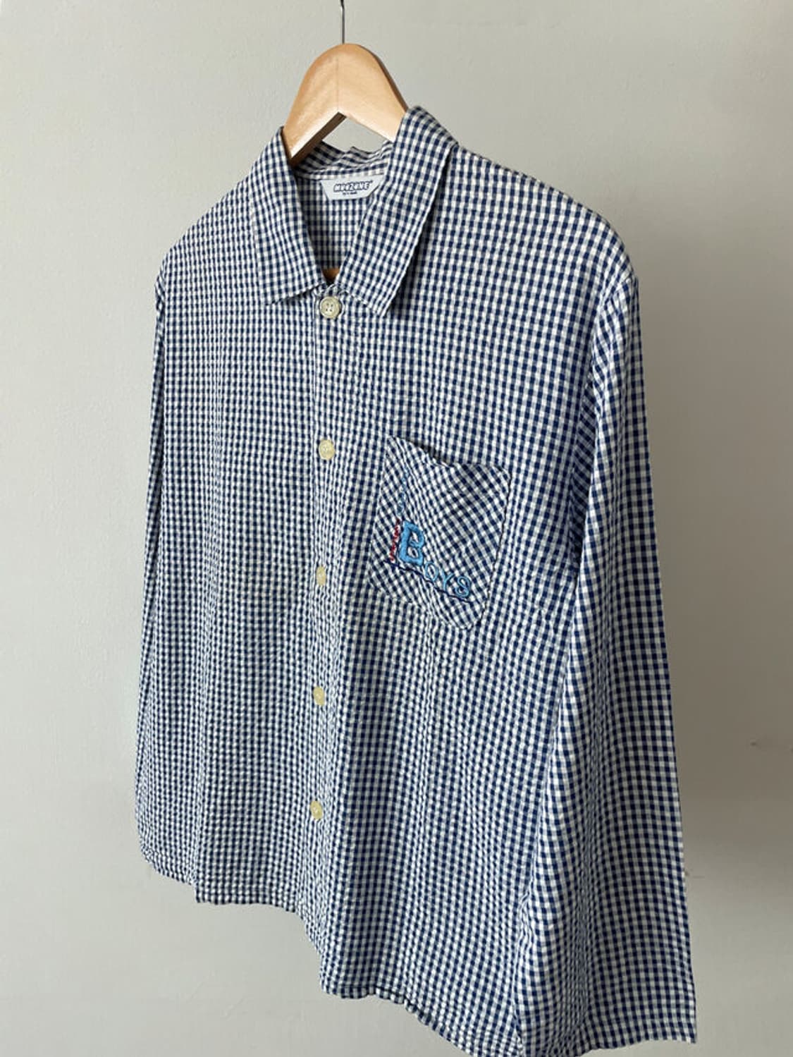 vtg summer check shirt 상품이미지4