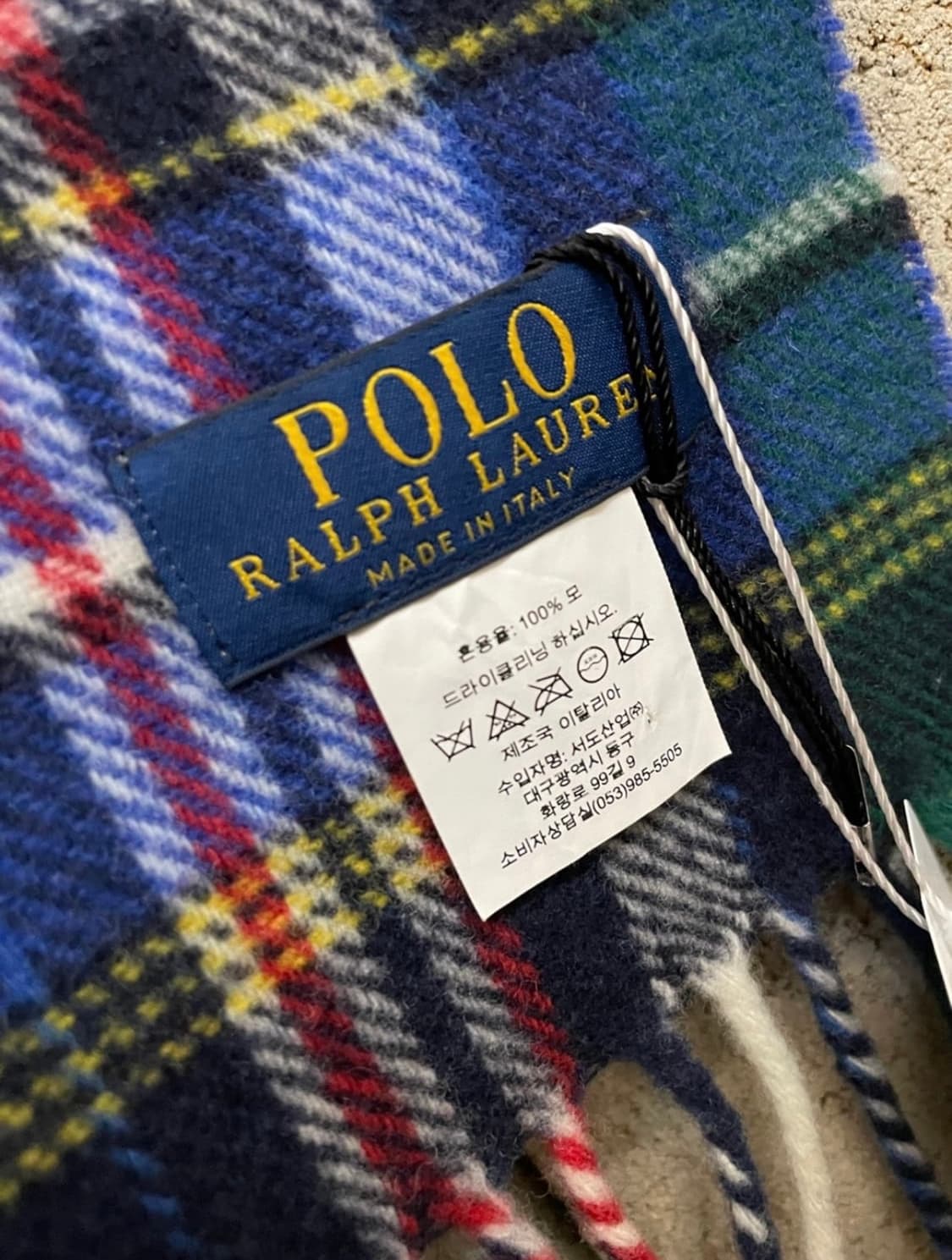 [폴로 랄프로렌] 체크 울 머플러 상품이미지4