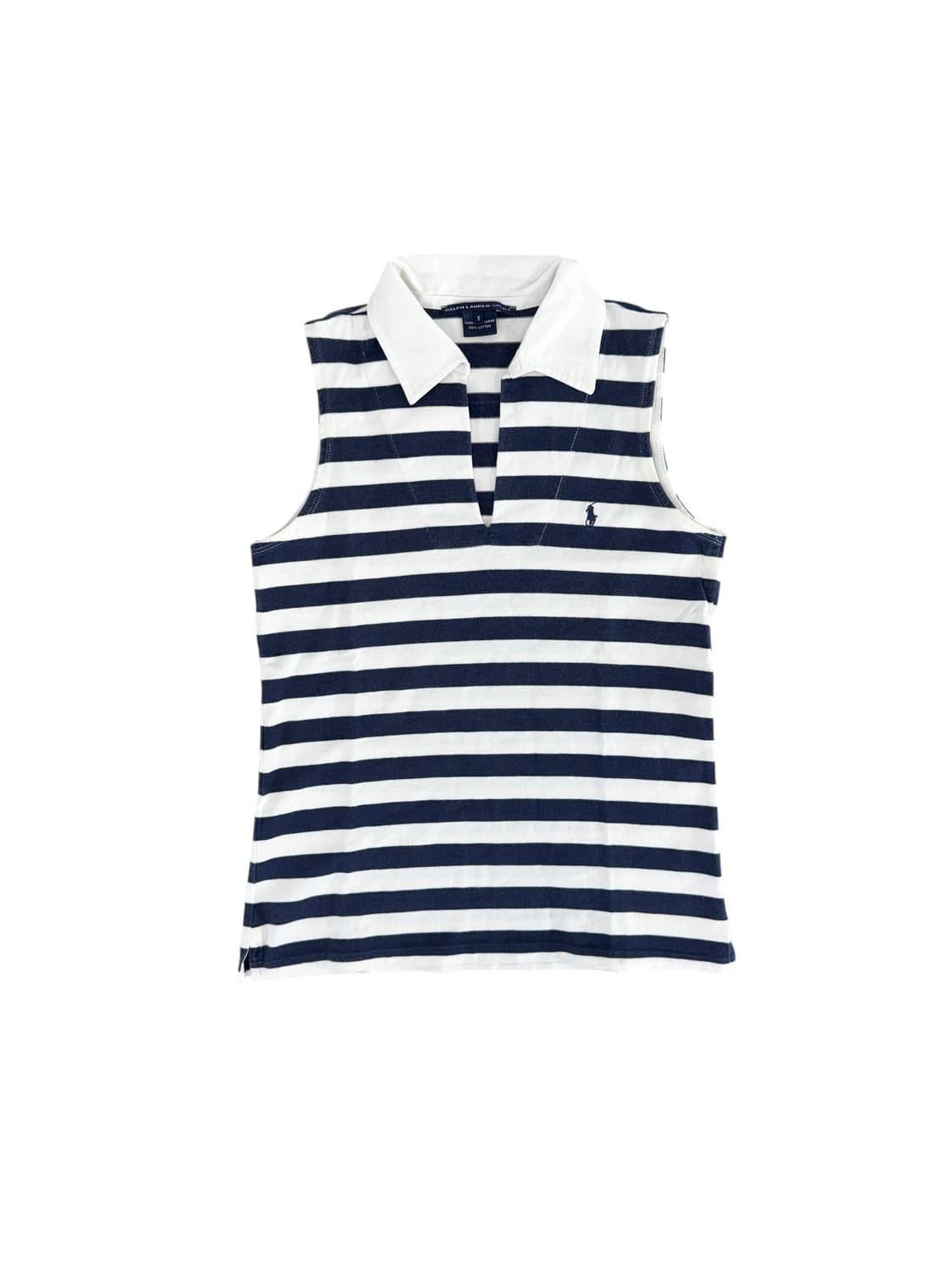 폴로 스트라이프 슬리브리스 s 상품이미지1