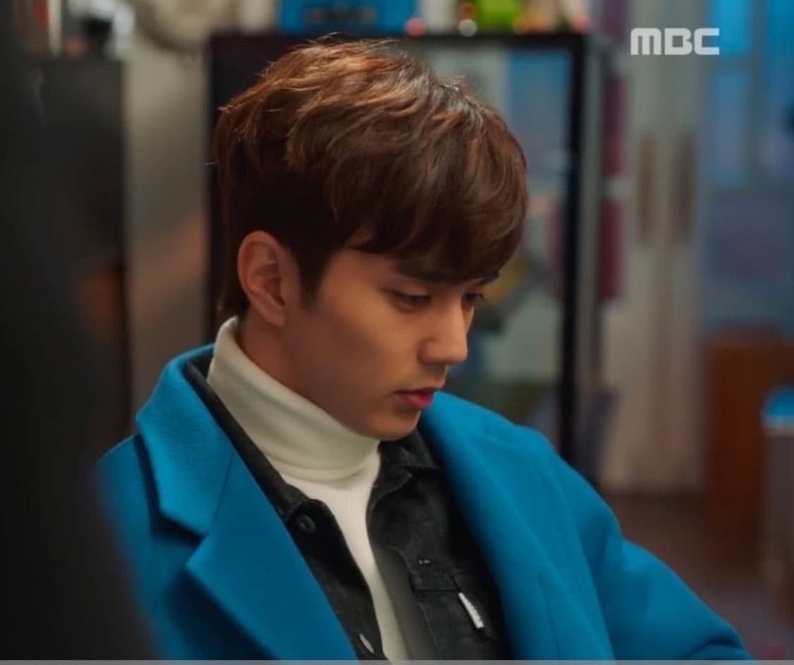 100-105) 시스템옴므 코발트블루 캐시미어 코트 상품이미지1