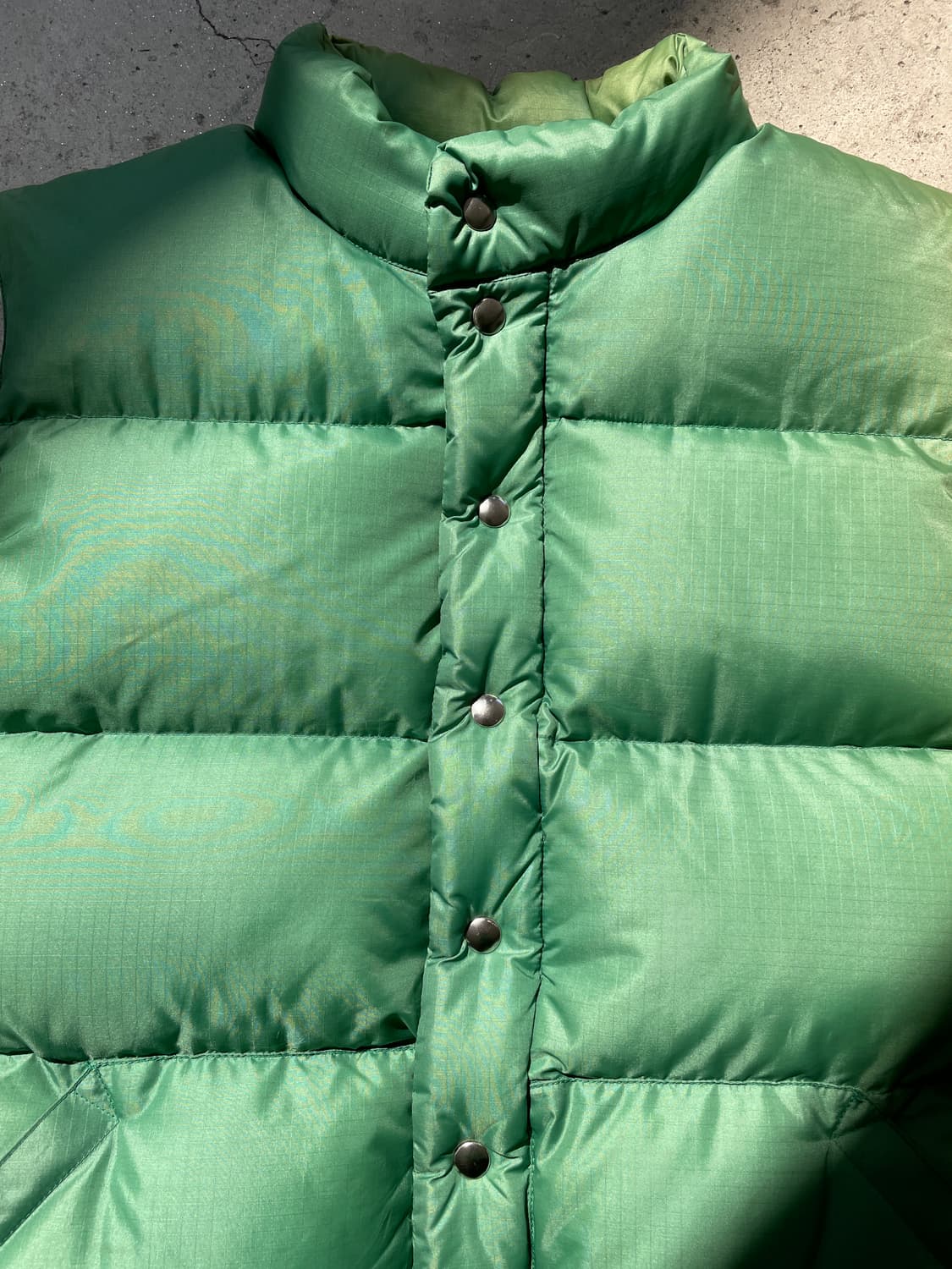 90 Cresent Down Works Faded Green Vest 상품이미지5