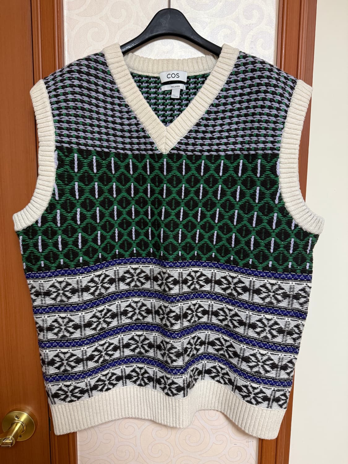 코스 자카드 니트 베스트 M 사이즈 상품이미지4