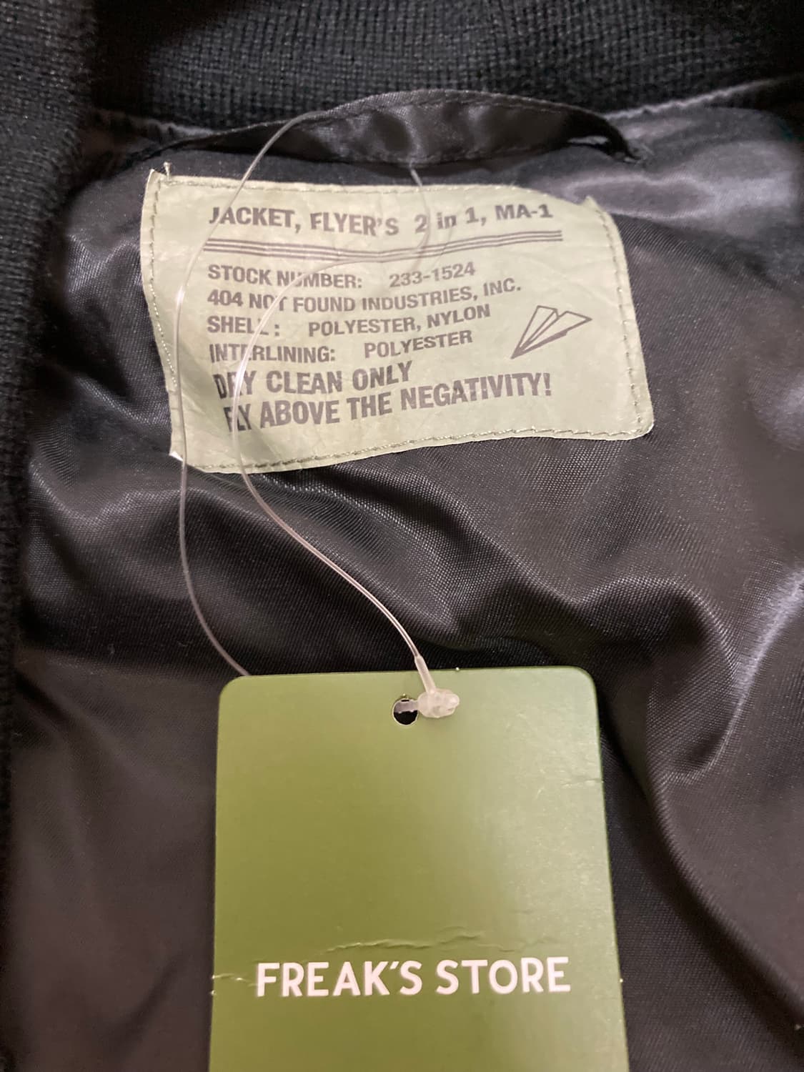 프릭스스토어 ma-1 블랙 100 상품이미지4