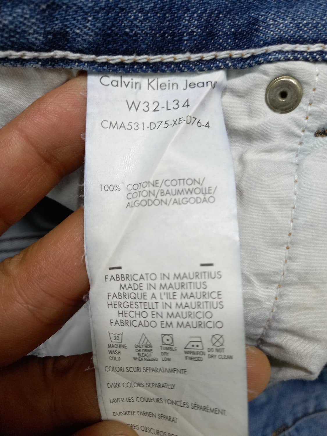 32 Calvin Klein 모리셔스 워싱 일자진 32-372 상품이미지9