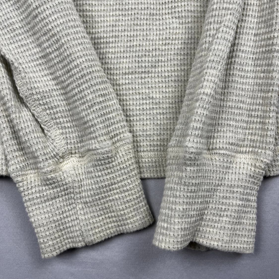 더블 알엘  와플 니트 헨리넥 써멀 셔츠 상품이미지10