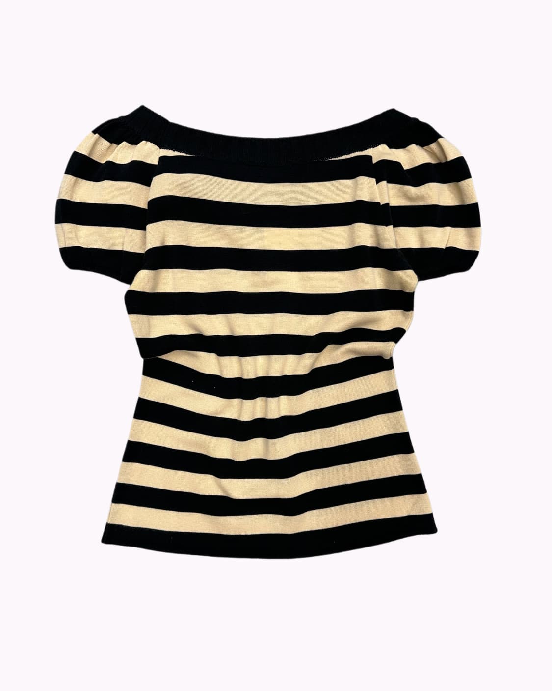 stripe ribbon knit t-shirt 상품이미지4