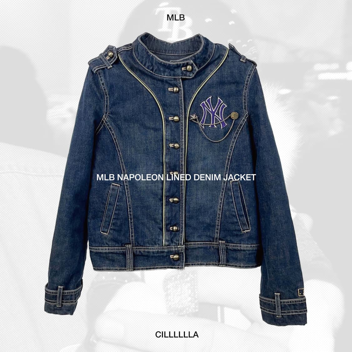 [S,90] MLB 나폴레옹 라이닝 데님자켓 상품이미지1