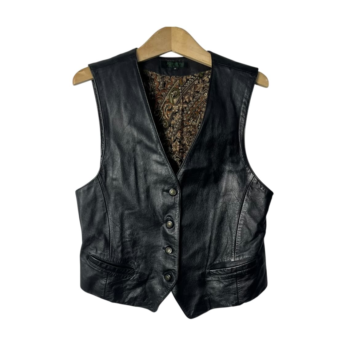 [JPN] 빈티지 페이즐리 카우스킨 베스트 상품이미지1