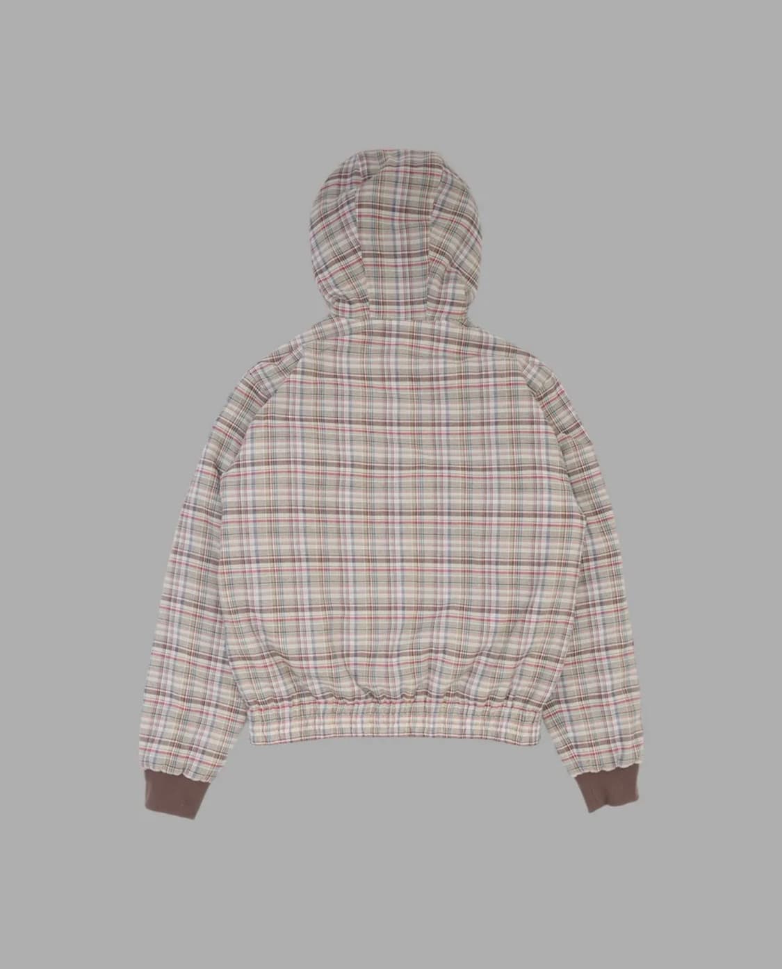 LOVE CHECK PUFFED JACKET (BROWN) 상품이미지2