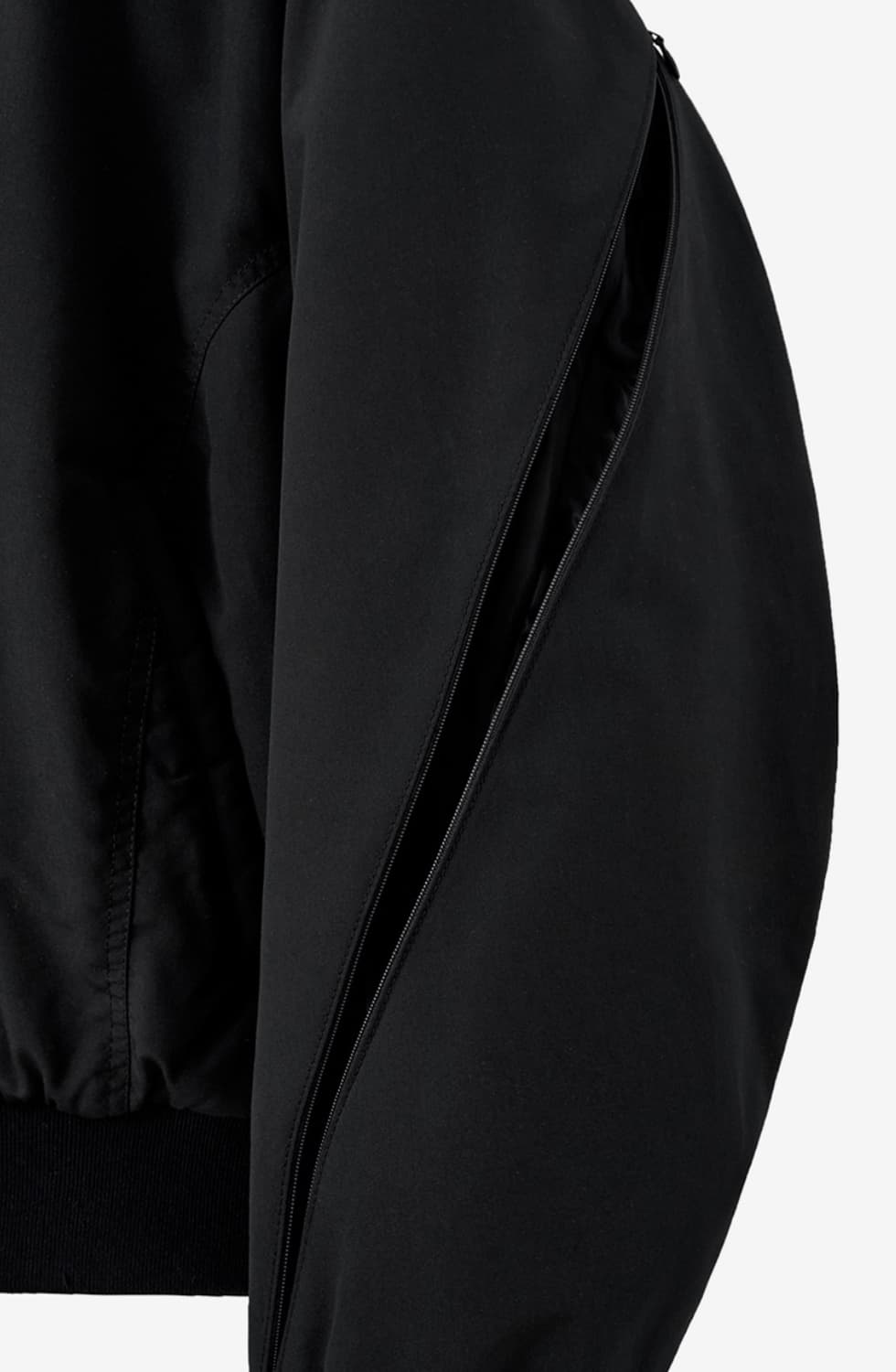 인사일런스 패디드 크롭 블루종 블랙 S 상품이미지4