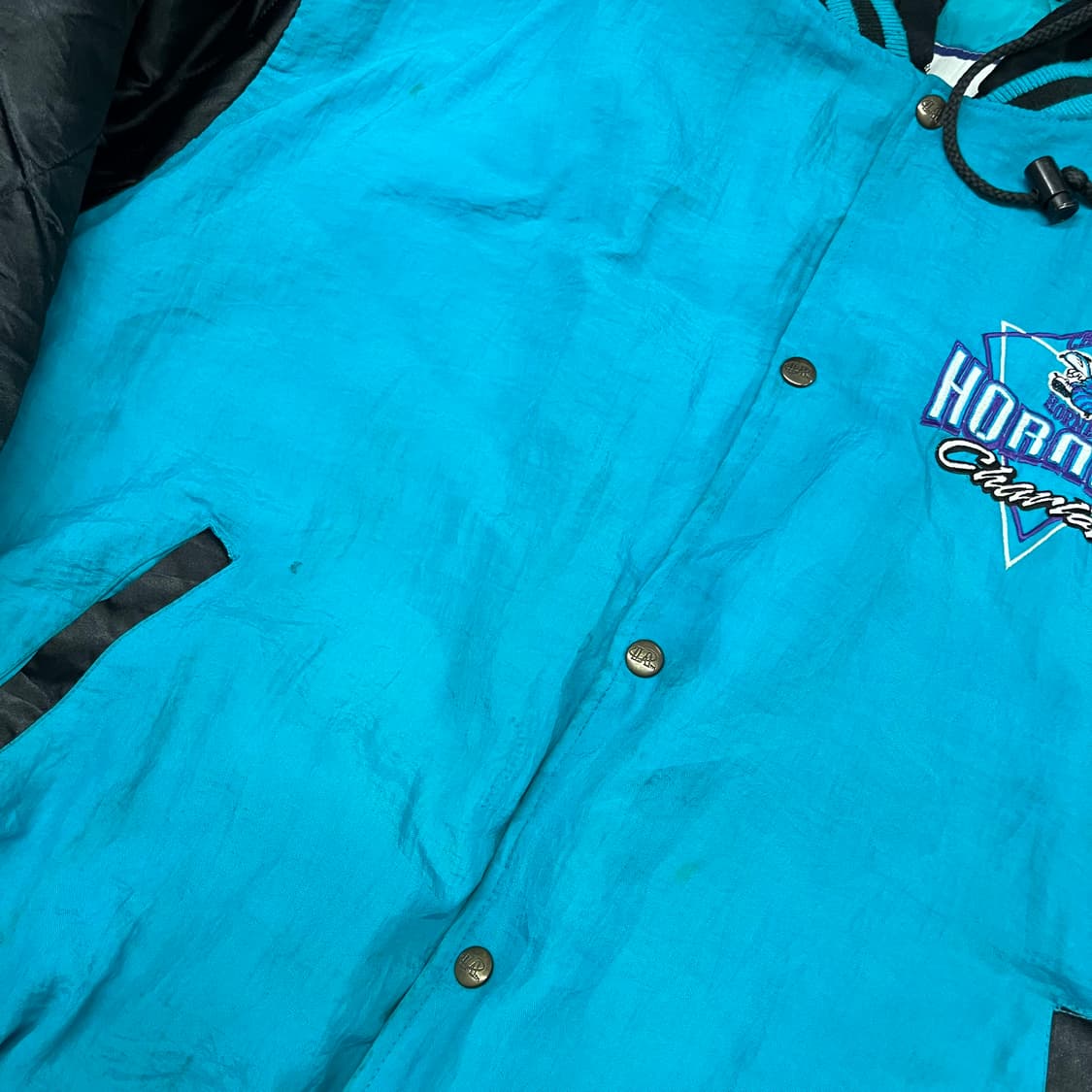 90s NBA 샬럿 호네츠 후드 자켓 (110) 상품이미지4