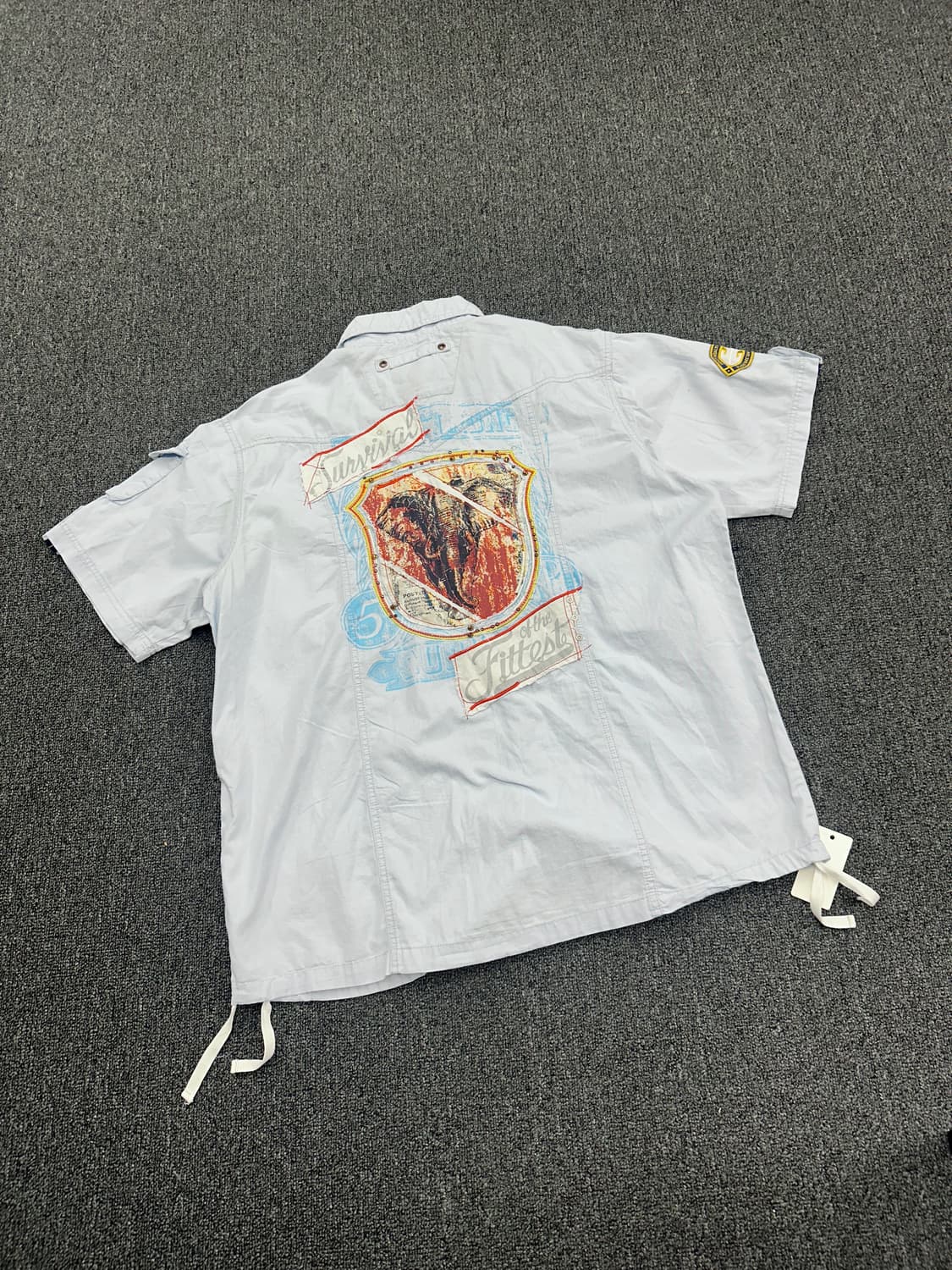 3XL) Parish Nation 빈티지 프린팅 반팔셔츠 상품이미지1