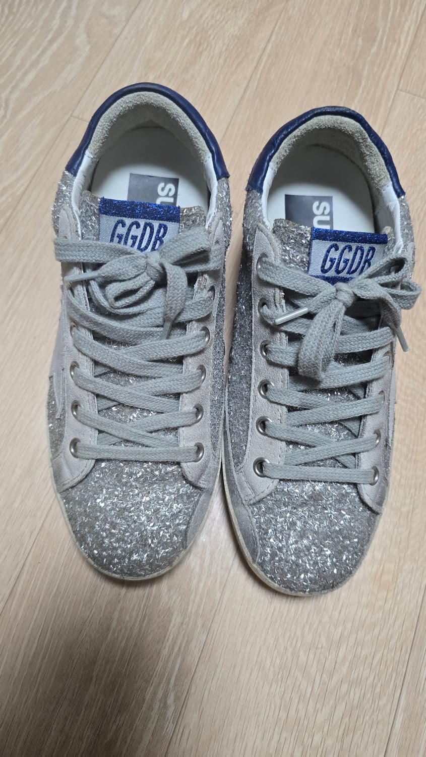 골든구스 슈퍼스타 실버글리터 아이스스타 블루탭 35 상품이미지1