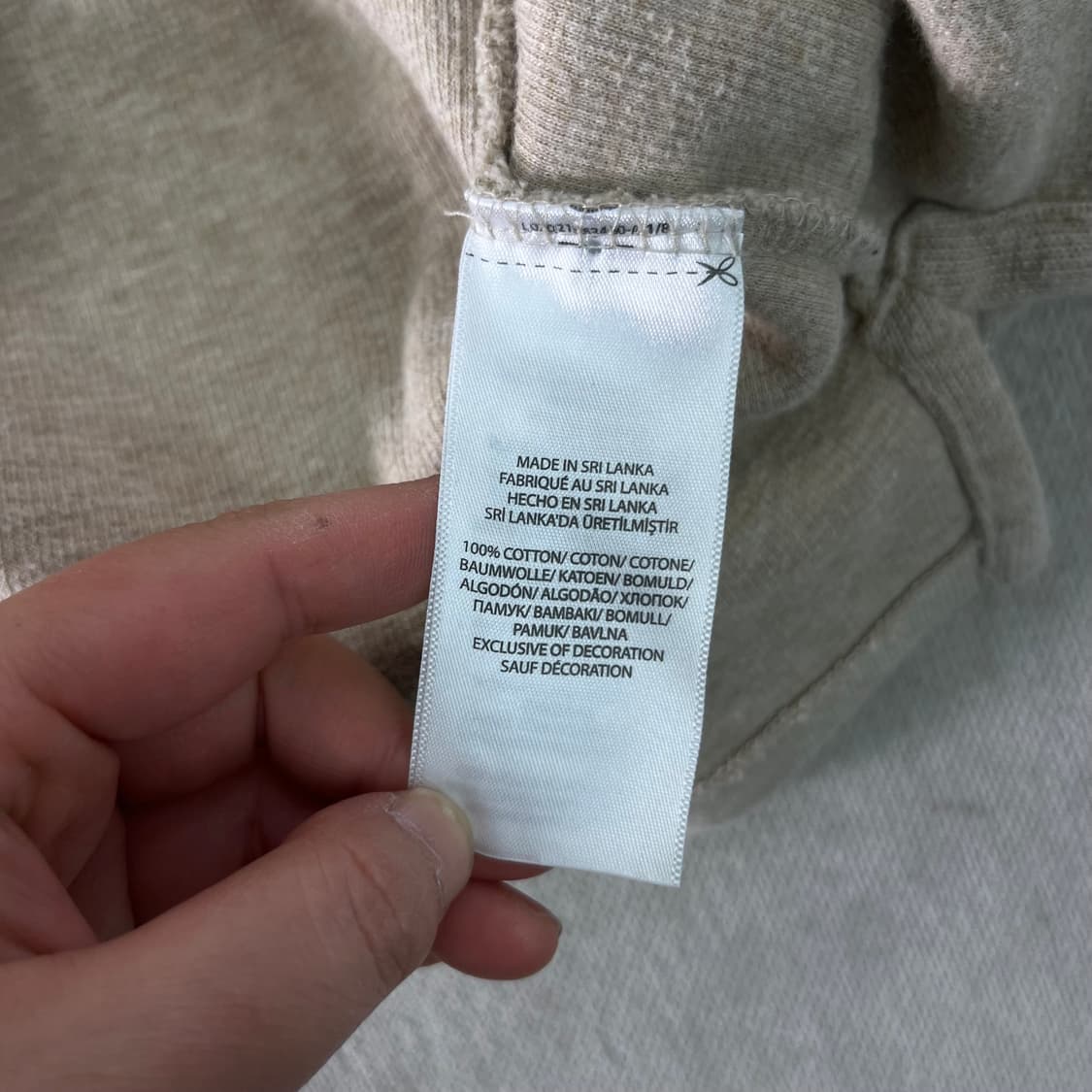 100 폴로랄프로렌 베이지 코튼 반집업 니트 상품이미지6