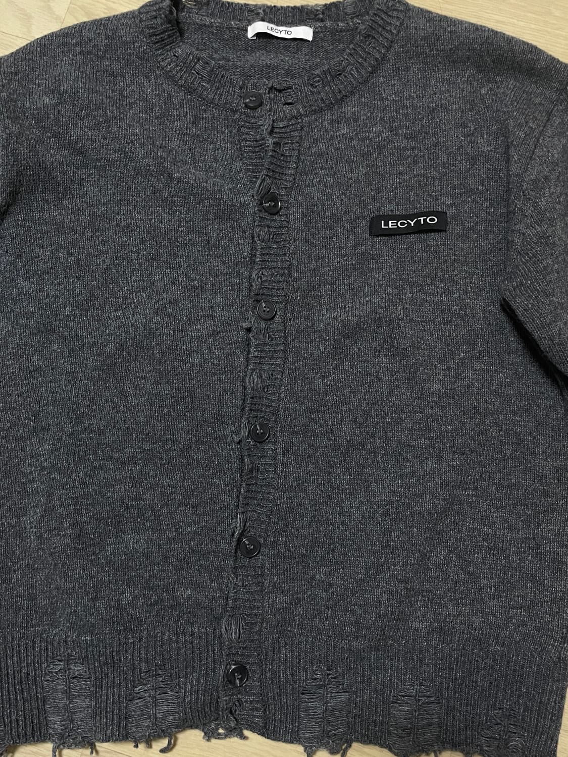lecyto 가디건 그레이 상품이미지3