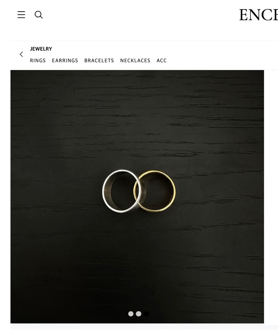 엉썽 ENCENS FLAT RING 상품이미지2