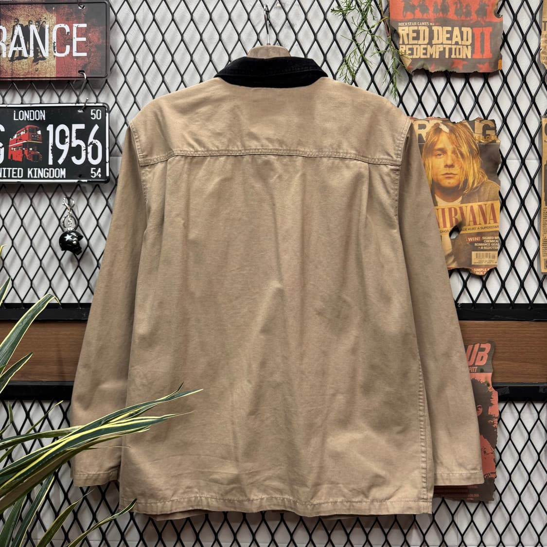 반스 워크웨어 코튼 초어자켓 전면 포켓 포인트 베이지 상품이미지2