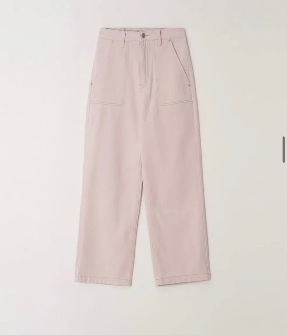 호와스 POCKET COTTON DENIM BABY PINK 핑크데님팬츠 상품이미지3