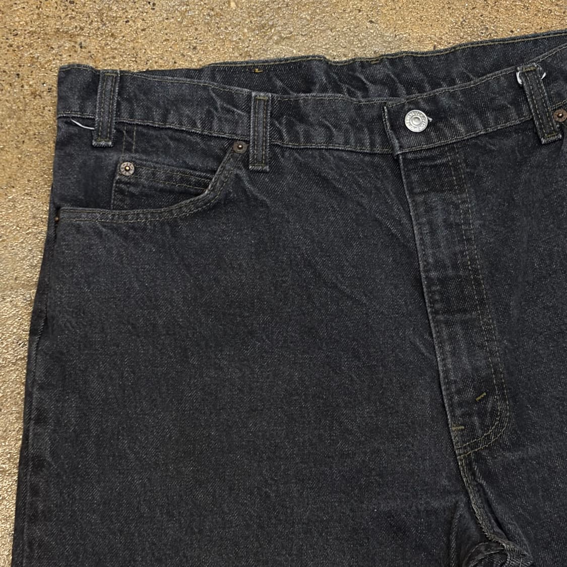 90s Made in USA 빈티지 리바이스 550 블랙진 청바지 상품이미지3