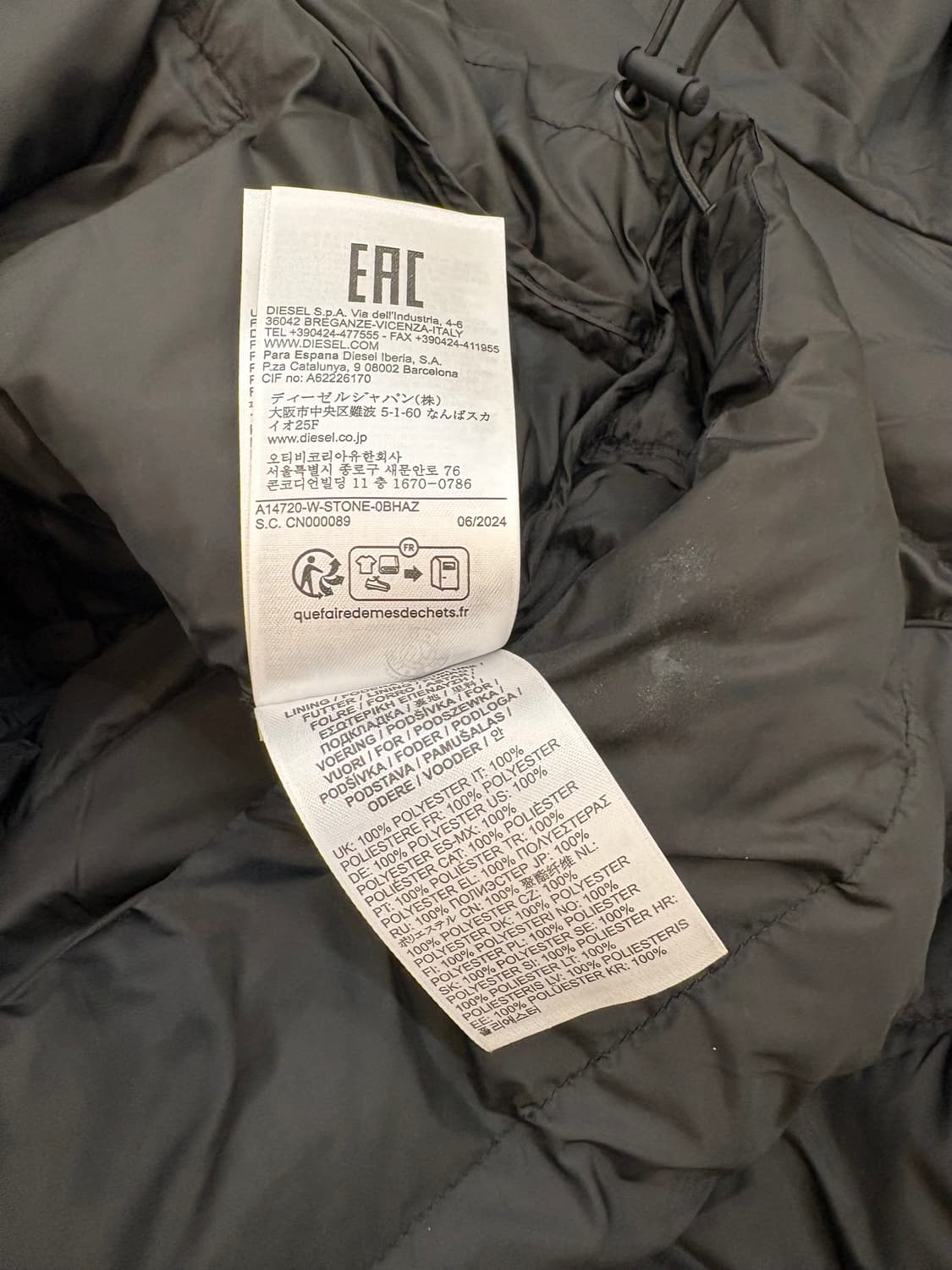 디젤 W 스톤 자켓  상품이미지10