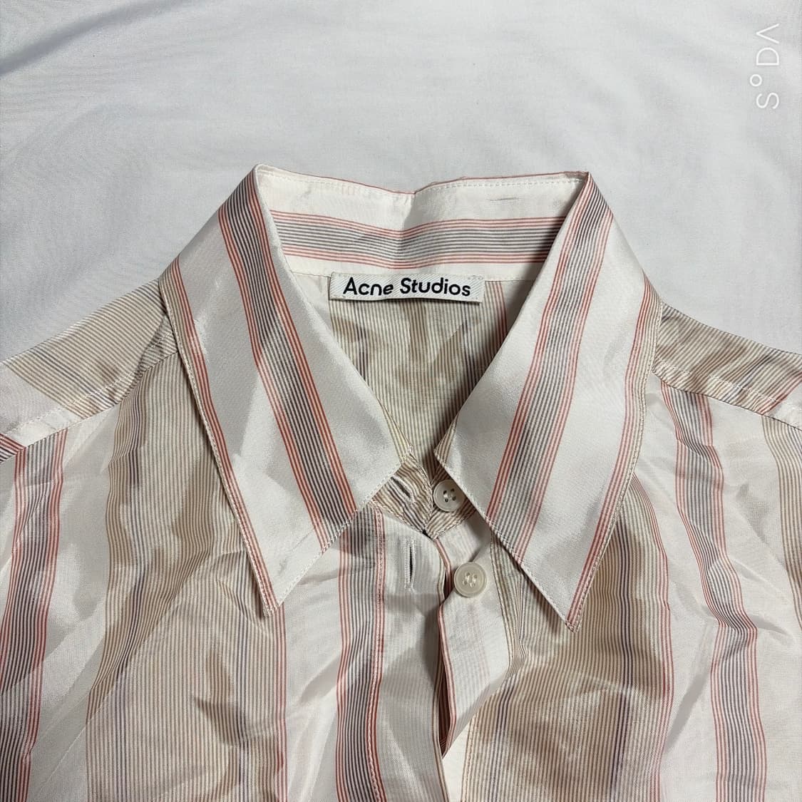 아크네 스튜디오 스트라이프 나일론 반팔 셔츠 상품이미지3