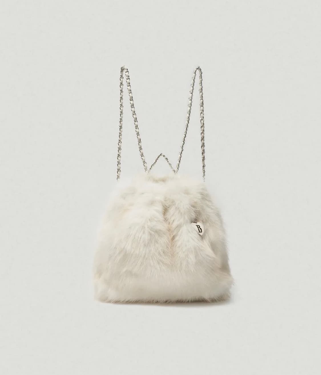 더바넷 퍼 백팩 Fur Drawstring Backpack_Ivory 상품이미지3