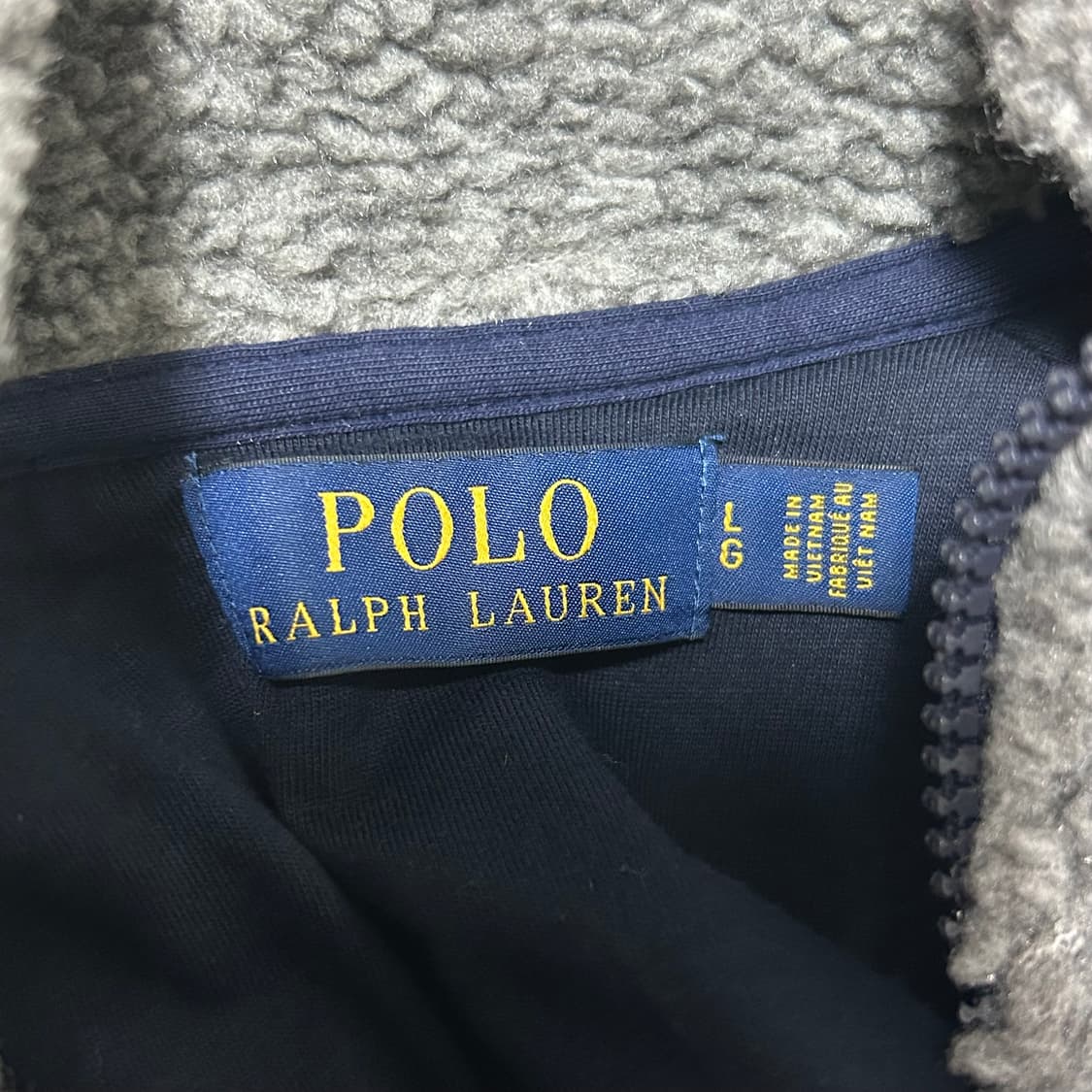 폴로 랄프로렌 신형 쉐르파 플리스 후리스 풀오버 자켓 점퍼 챠콜 그레이  상품이미지7