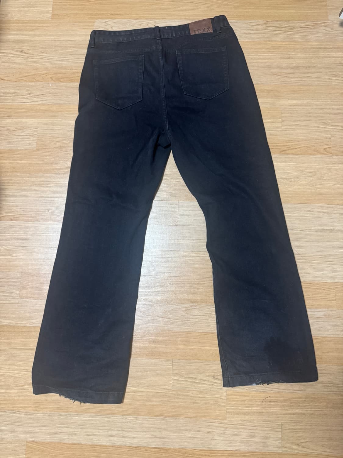 텍스 tx203 세미플레어데님팬츠 블랙 상품이미지1