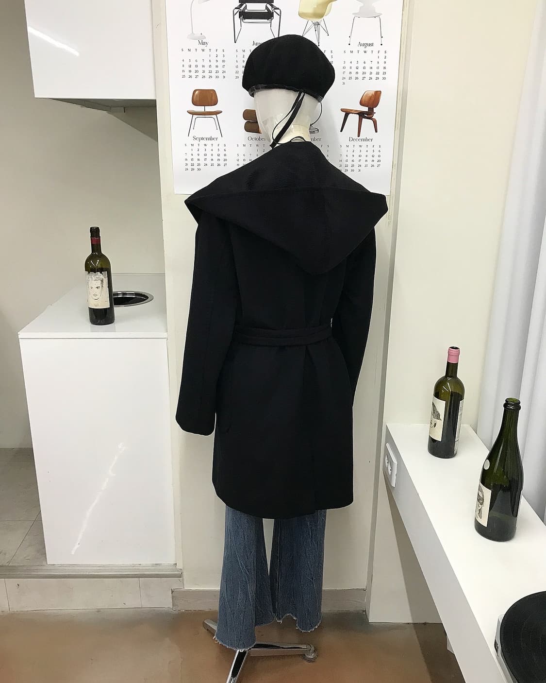 막스마라 카멜울 후드 벨티드 코트 상품이미지9