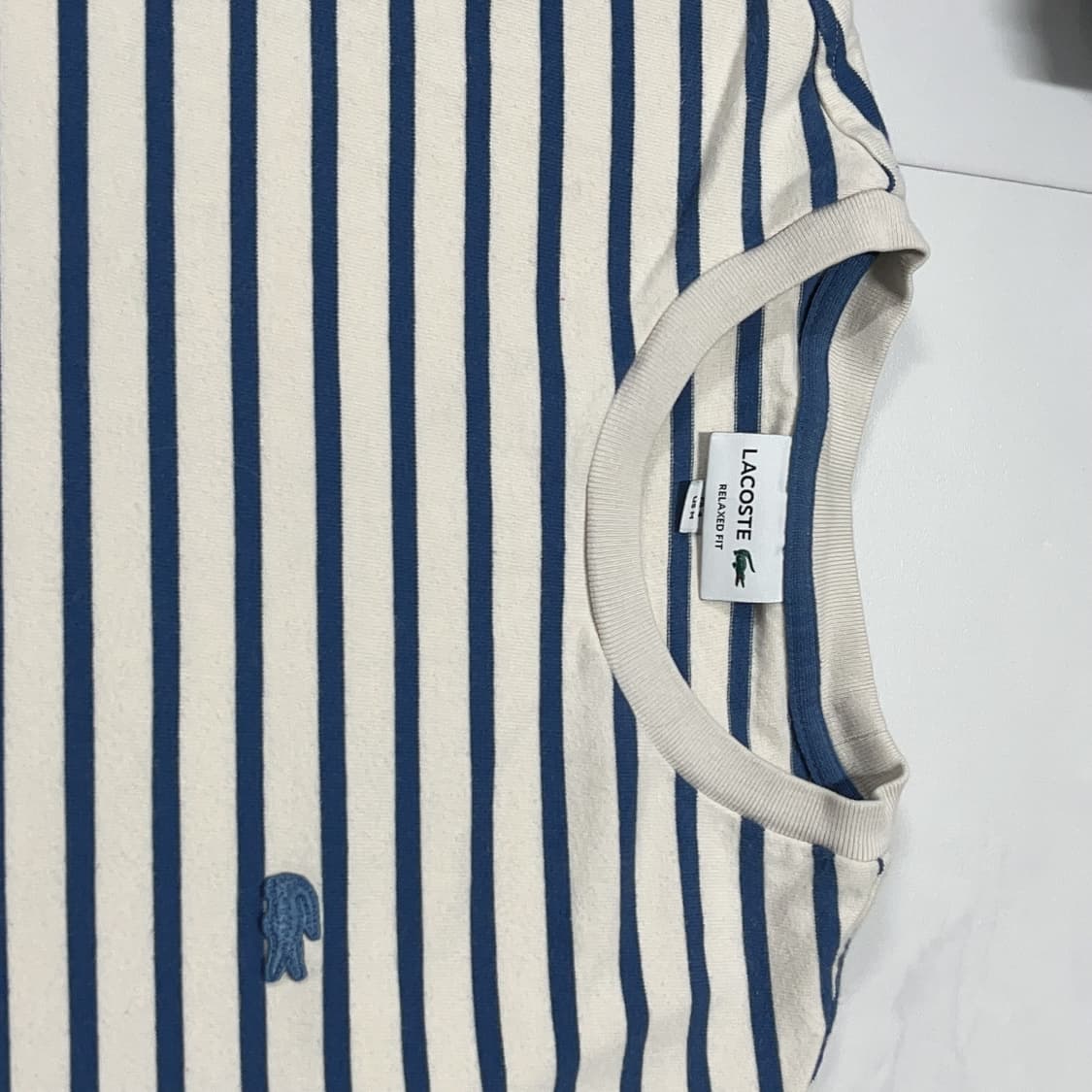 [정품] 라코스테 블루 스트라이프 반팔티 [ M ] 상품이미지3