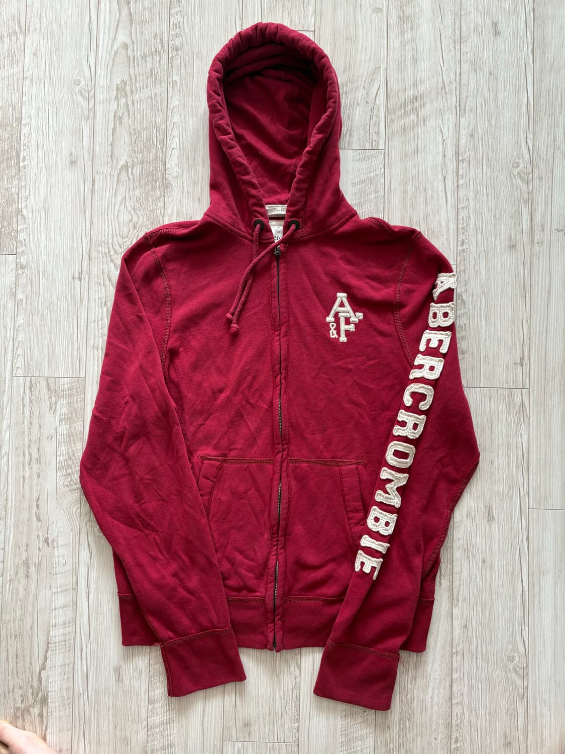 아베크롬비 후드집업 레드 xxl 상품이미지1