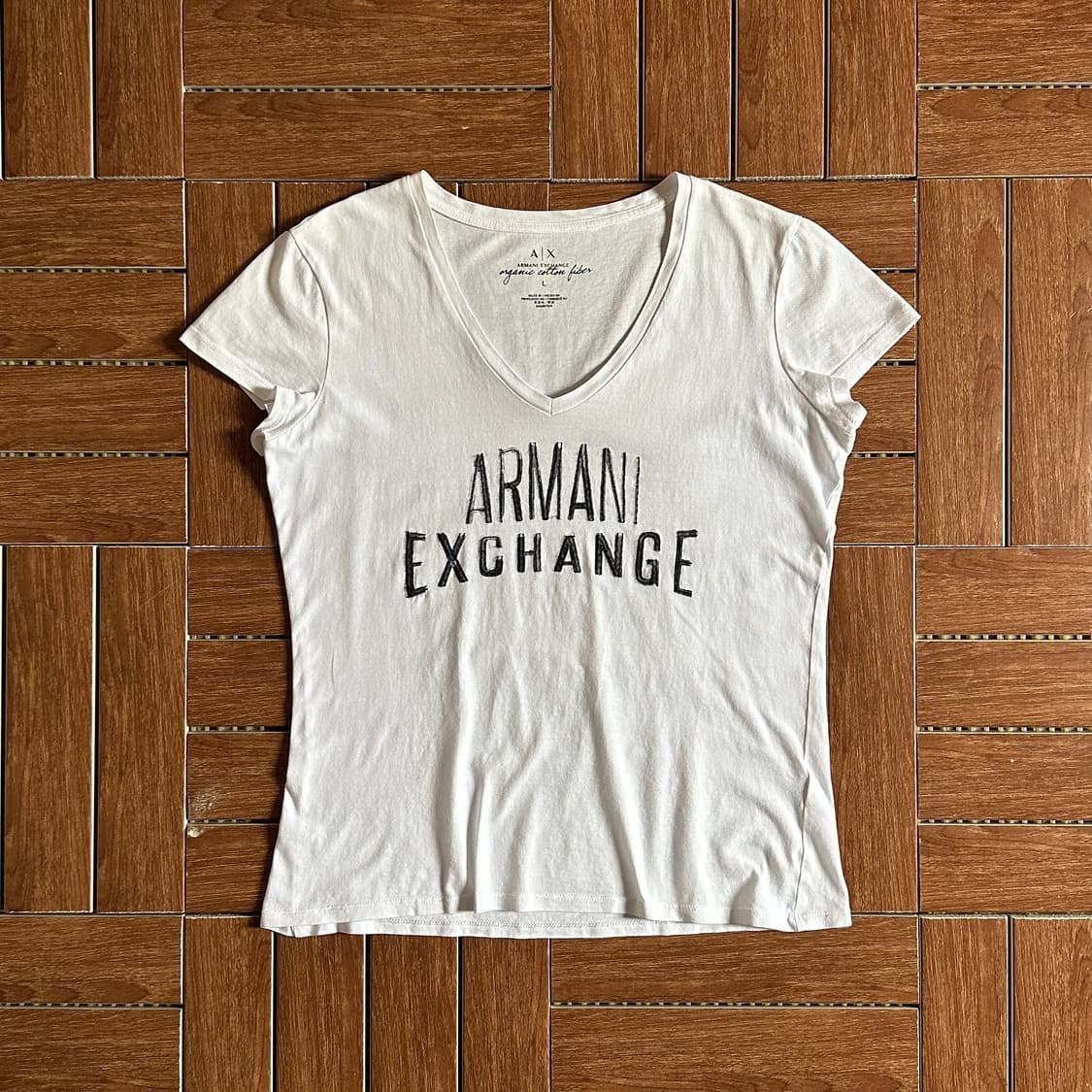 Armani Exchange spangle cotton 1/2 tee 상품이미지1