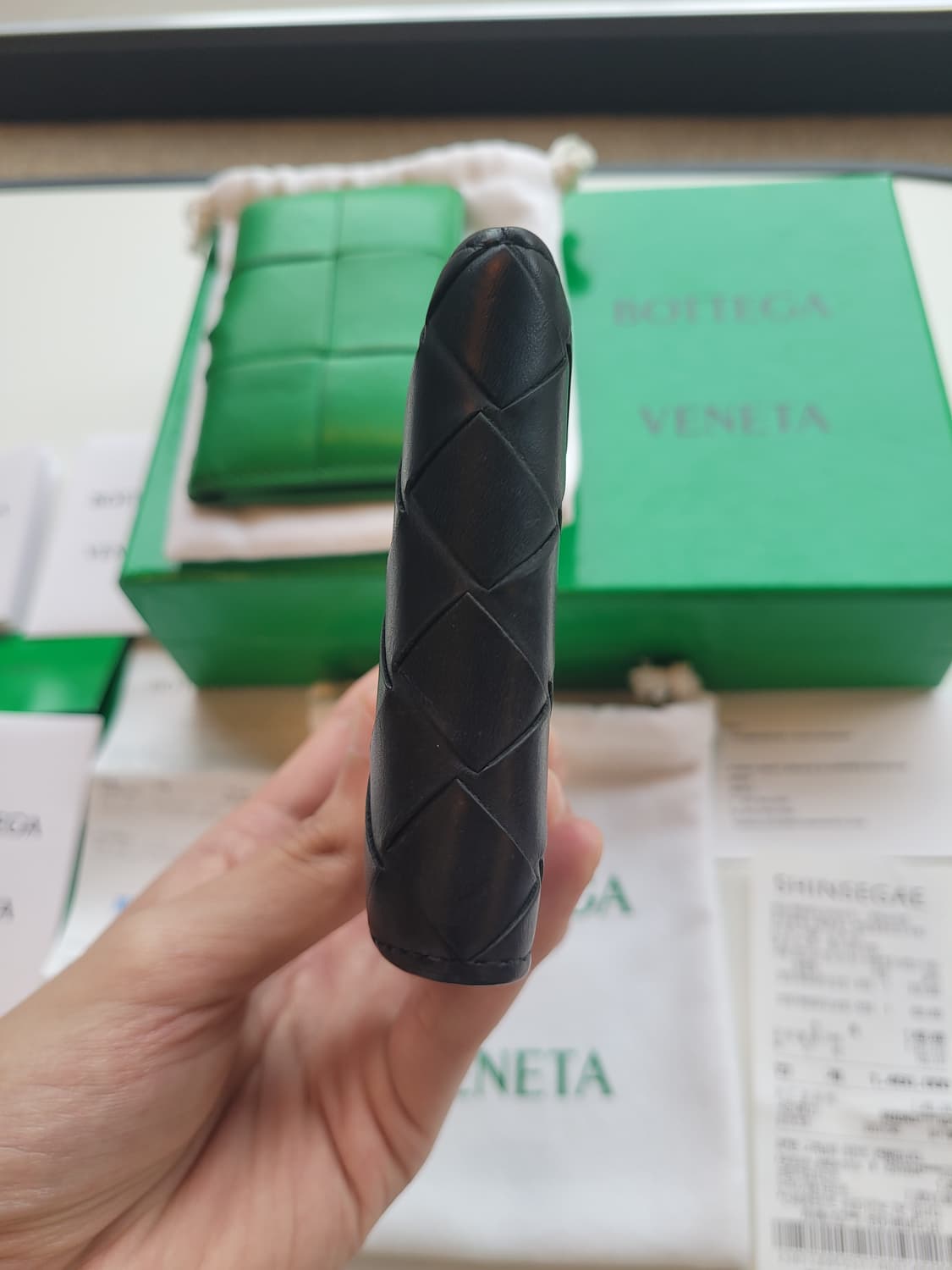 (풀구성) 보테가베네타 인트레치아토 반지갑 상품이미지8