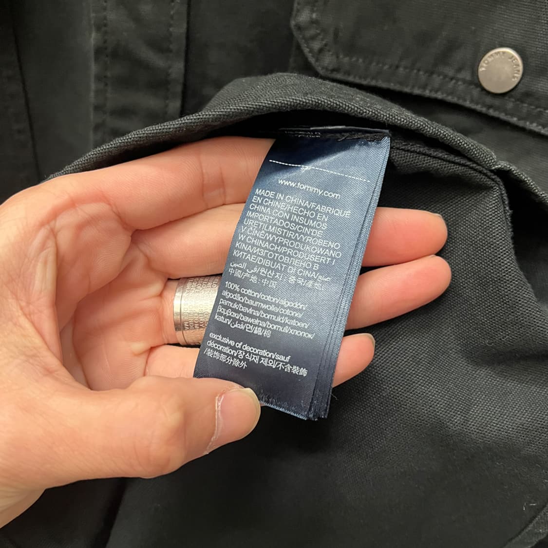 타미 진스 파데드 플래그 오버 셔츠 자켓 XL 상품이미지5