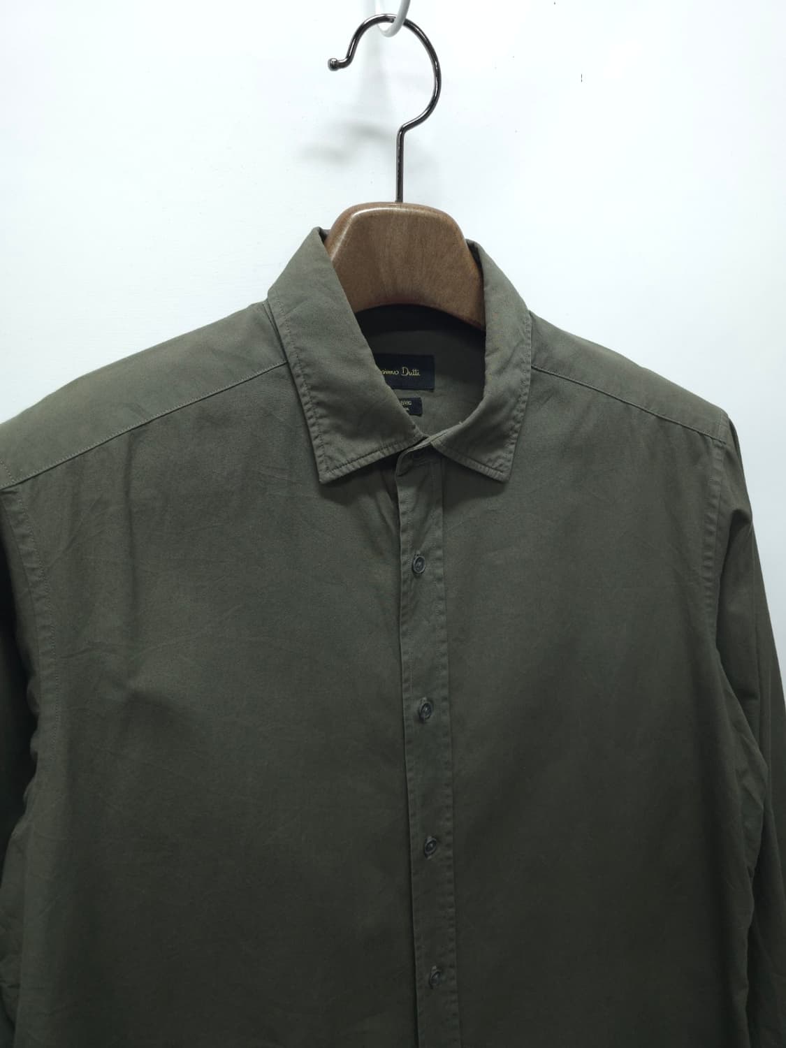 ​마시모두띠 남성용 이탈리안패브릭 카키 셔츠 (100) 상품이미지6