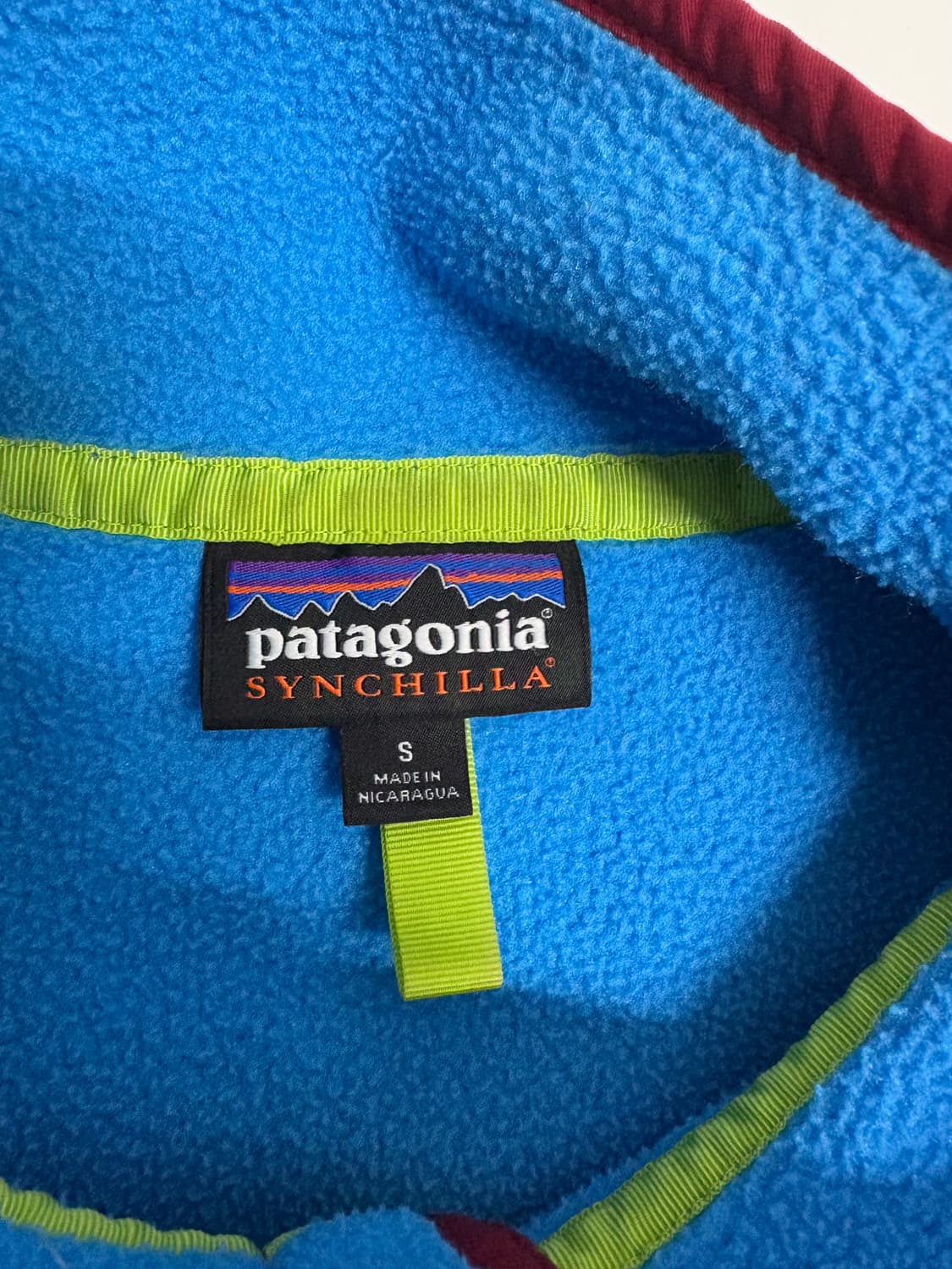 헤비모델)빈티지 파타고니아 신칠라 스냅티 블루 멘즈S 상품이미지5