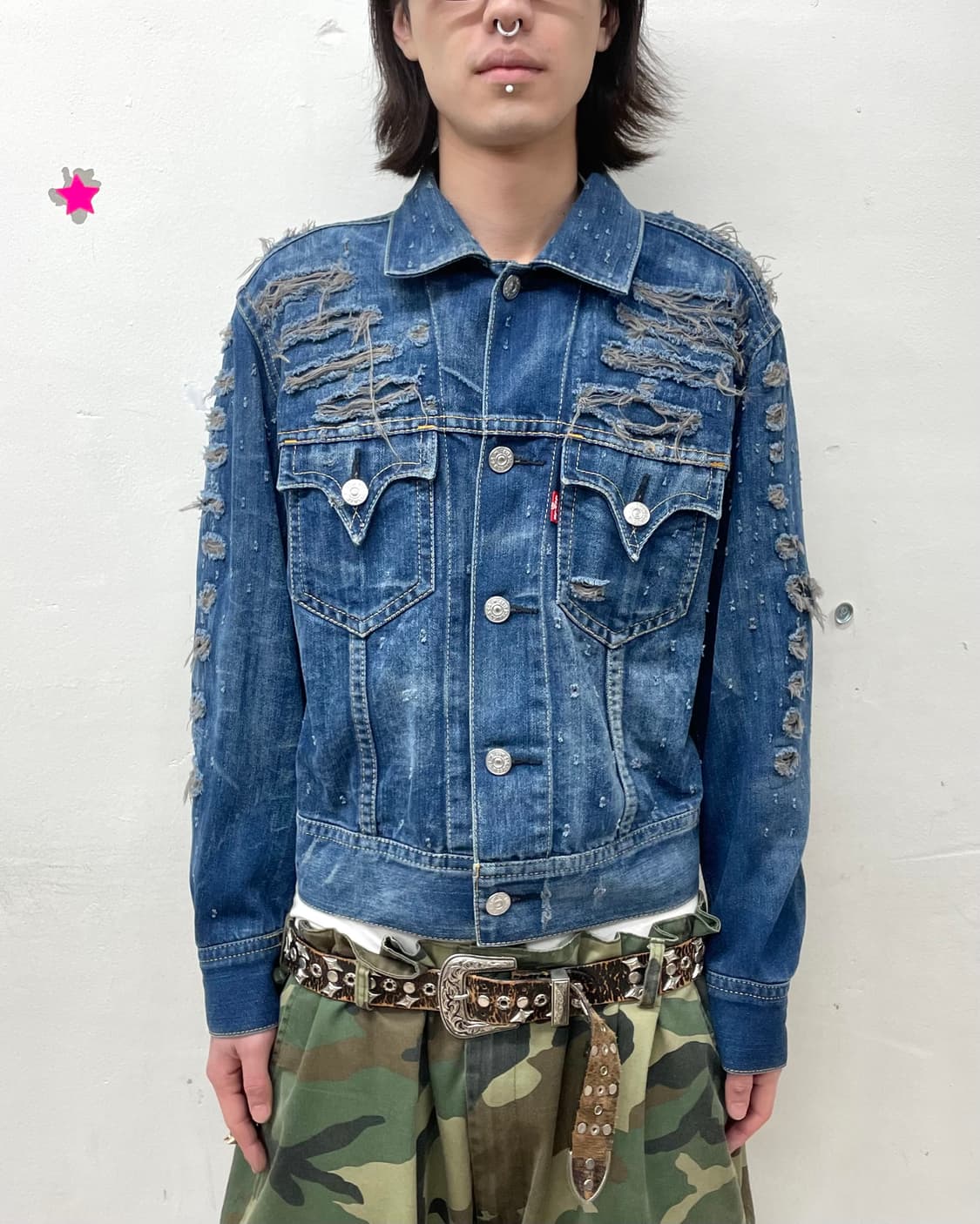  Levi's Distressed Denim Washing Jacket 상품이미지1