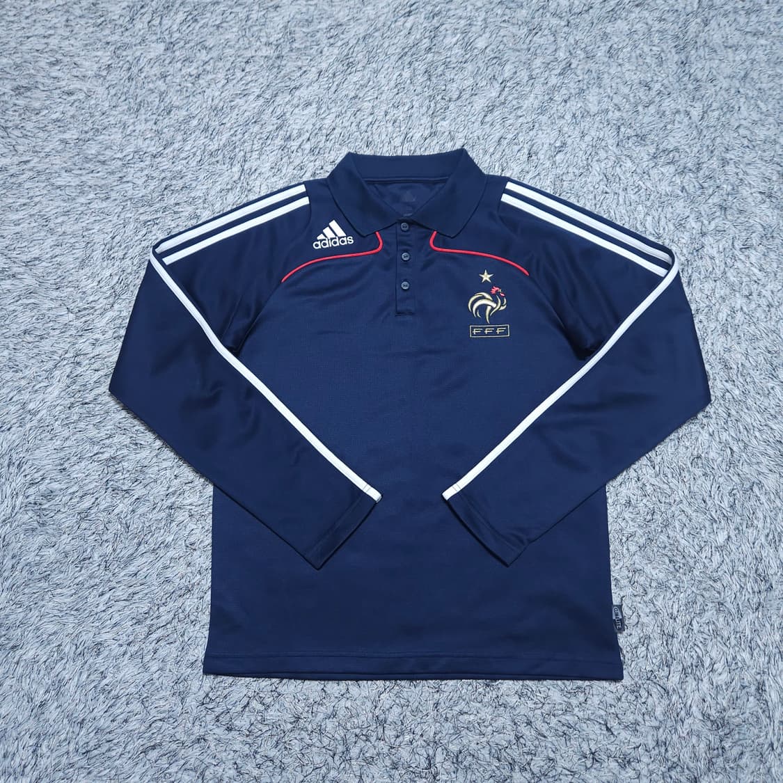 아디다스)100 남자 프랑스국대 유니폼 긴팔카라티 / 왕눈이샵 상품이미지1