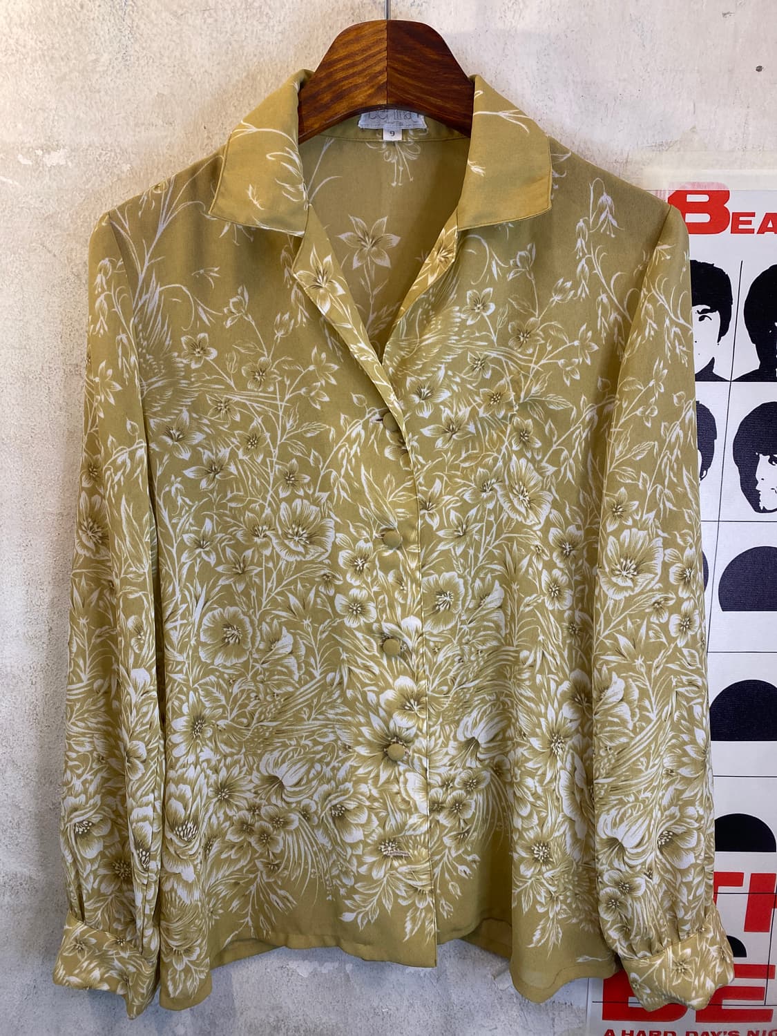 Japan vintage 플라워패턴 블라우스 상품이미지1