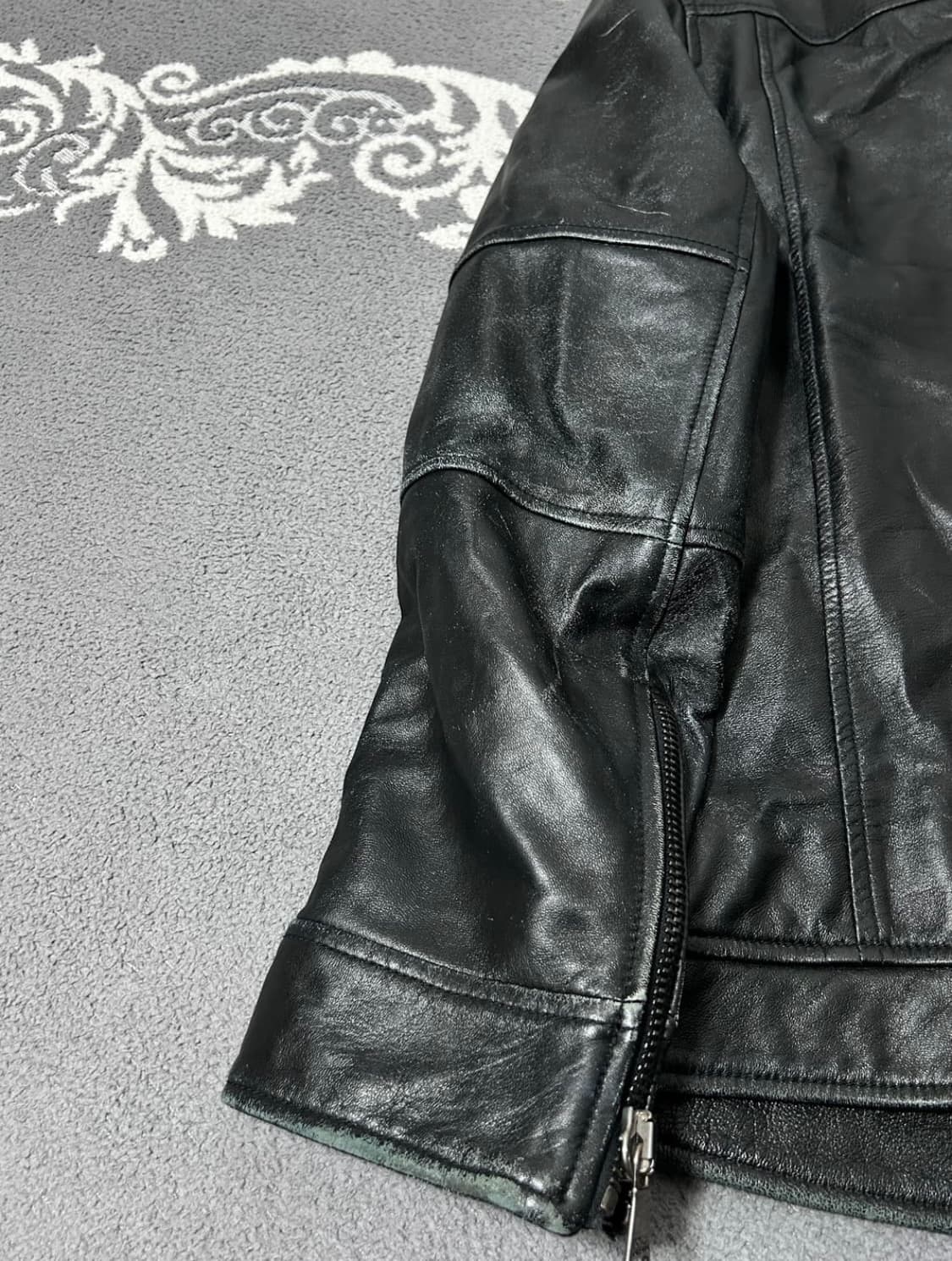 돌체앤가바나 00's 아카이브 멀티 짚 모토 레더 자 켓 상품이미지8