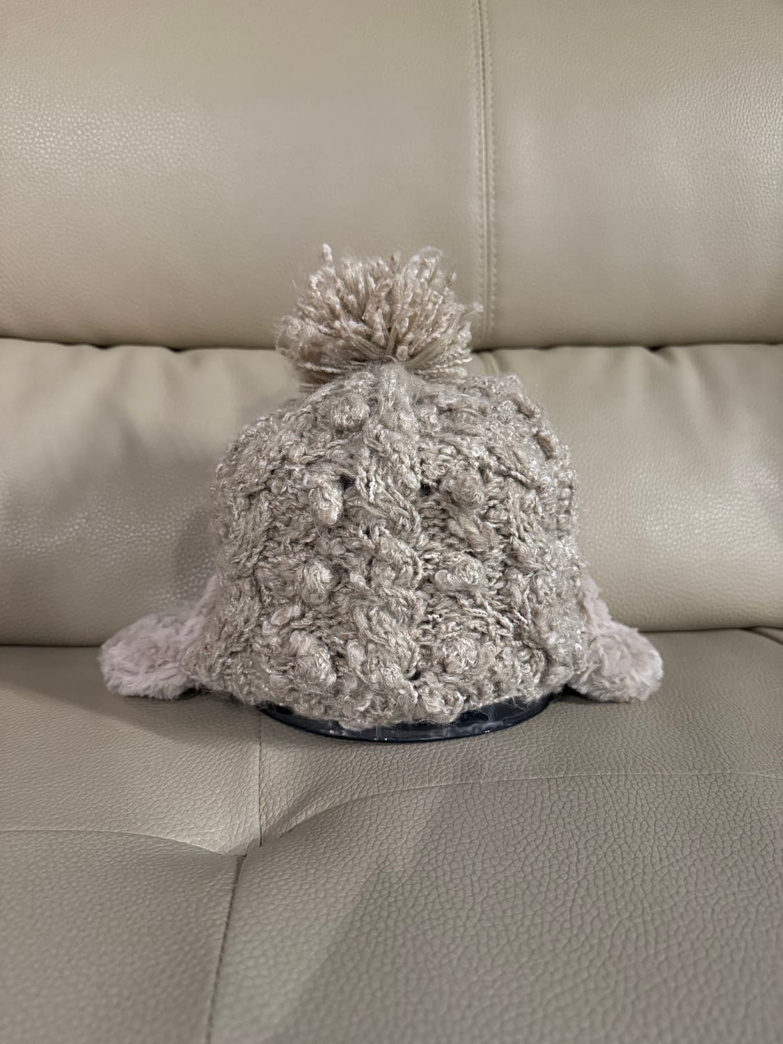 earflap pompom knit beanie 상품이미지1