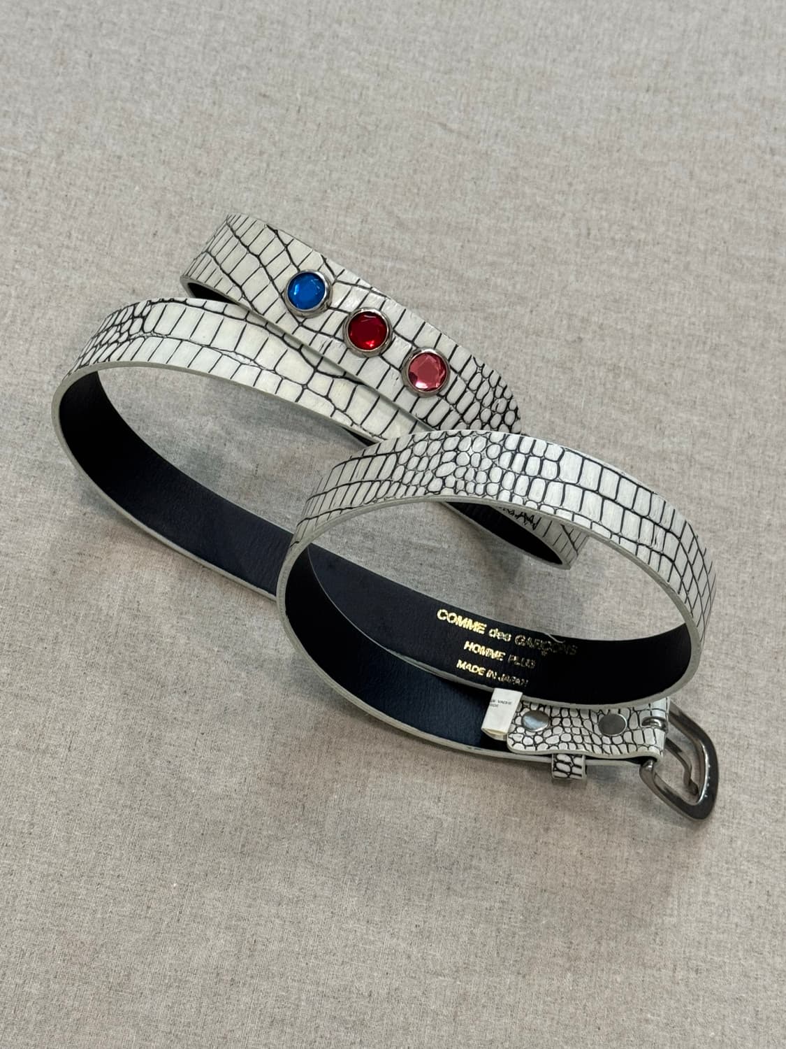 꼼데가르송 옴므 플러스 파이썬 잼스톤 벨트 상품이미지3