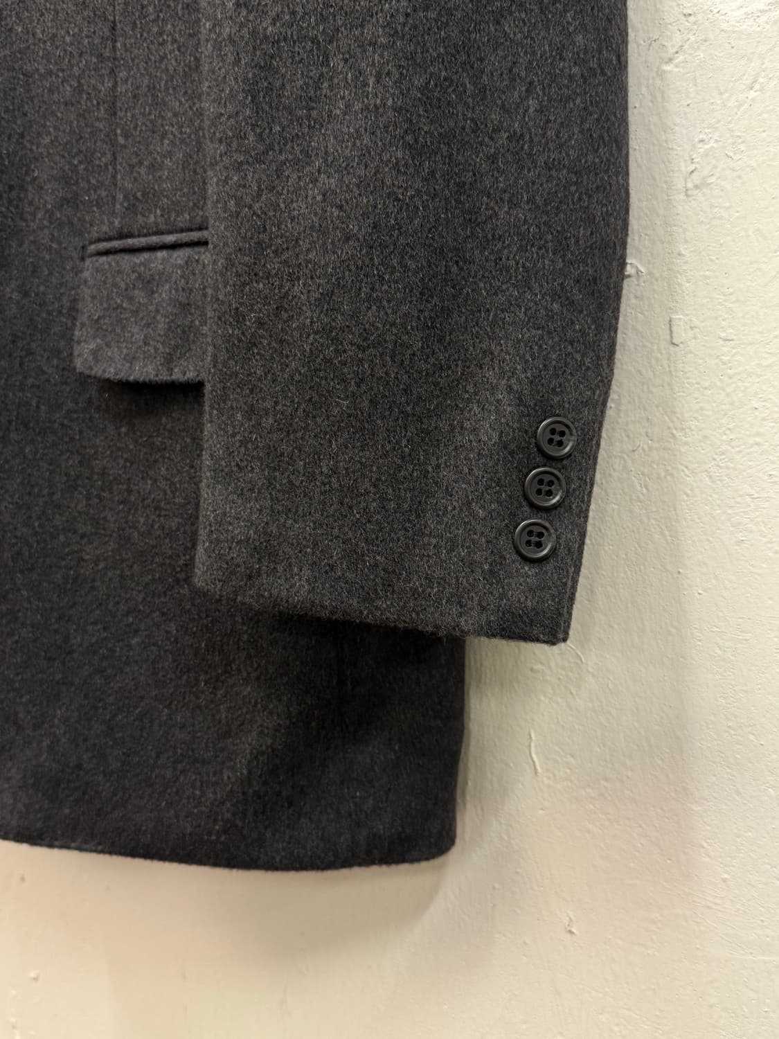 L) Cashmere 100% Charcoal Grey Tailored 상품이미지4