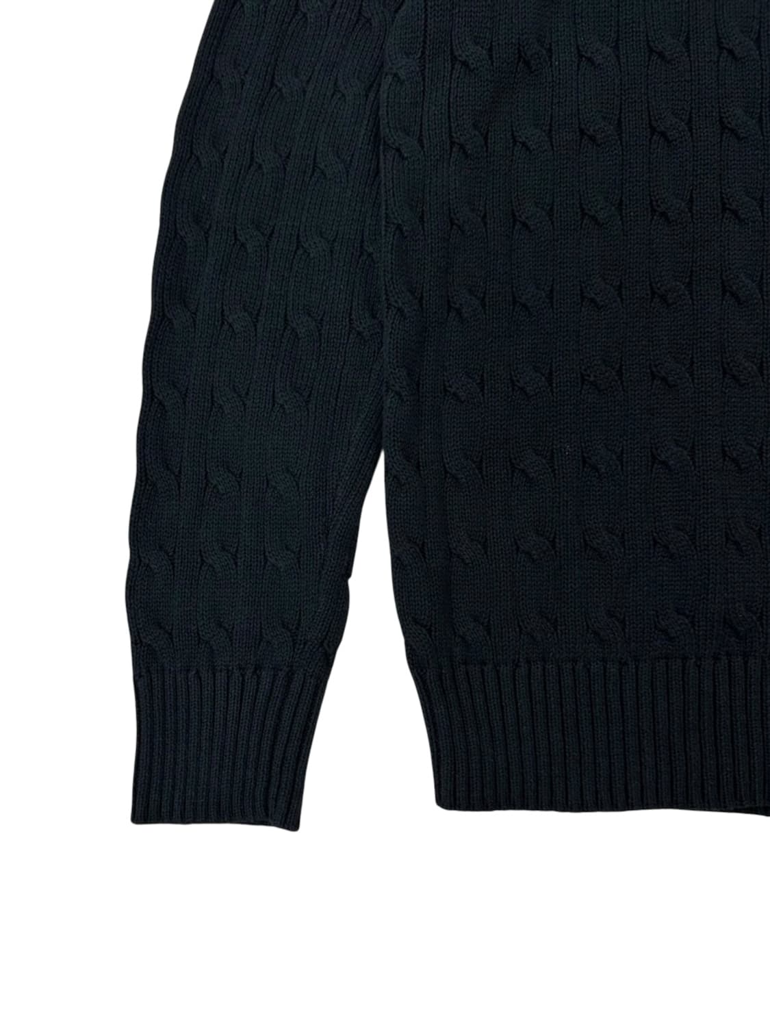 폴로 케이블니트 블랙 (XL)  상품이미지5